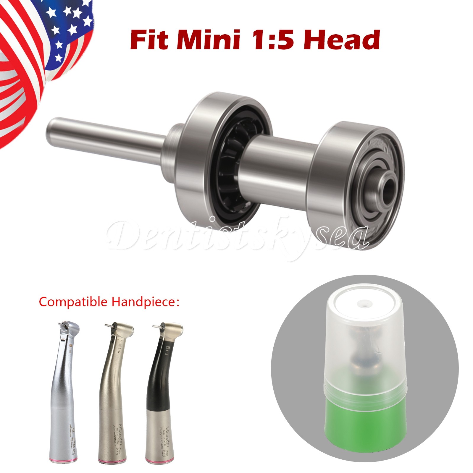 Dental Cartridge Rotor Autochuck For Mini Head 1:5 Low Speed Handpiece PR