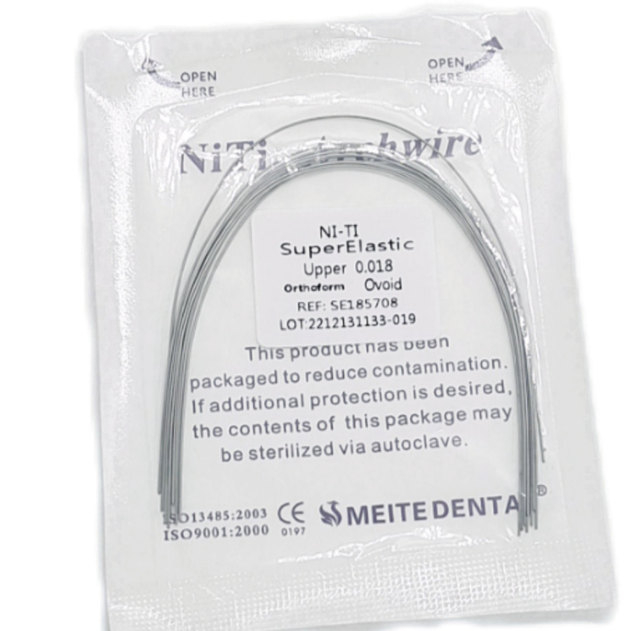 10 Bolsas Arcos de Ortodoncia Dental Redondos Niti Arco de Alambre Su