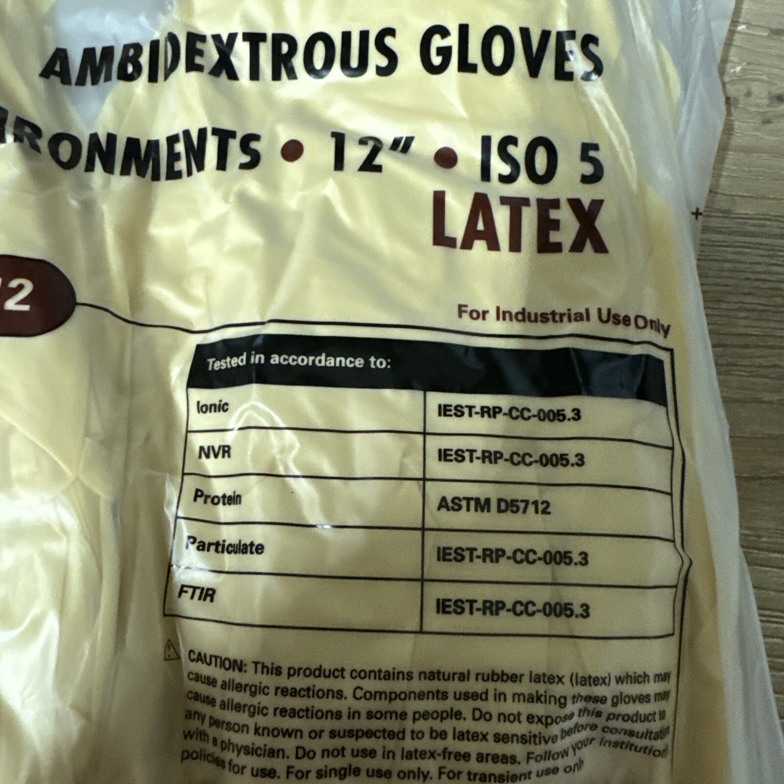 Microflex CE5-512-XL Ambidextrous Latex Gloves 12″ ISO5 size XL Extra large