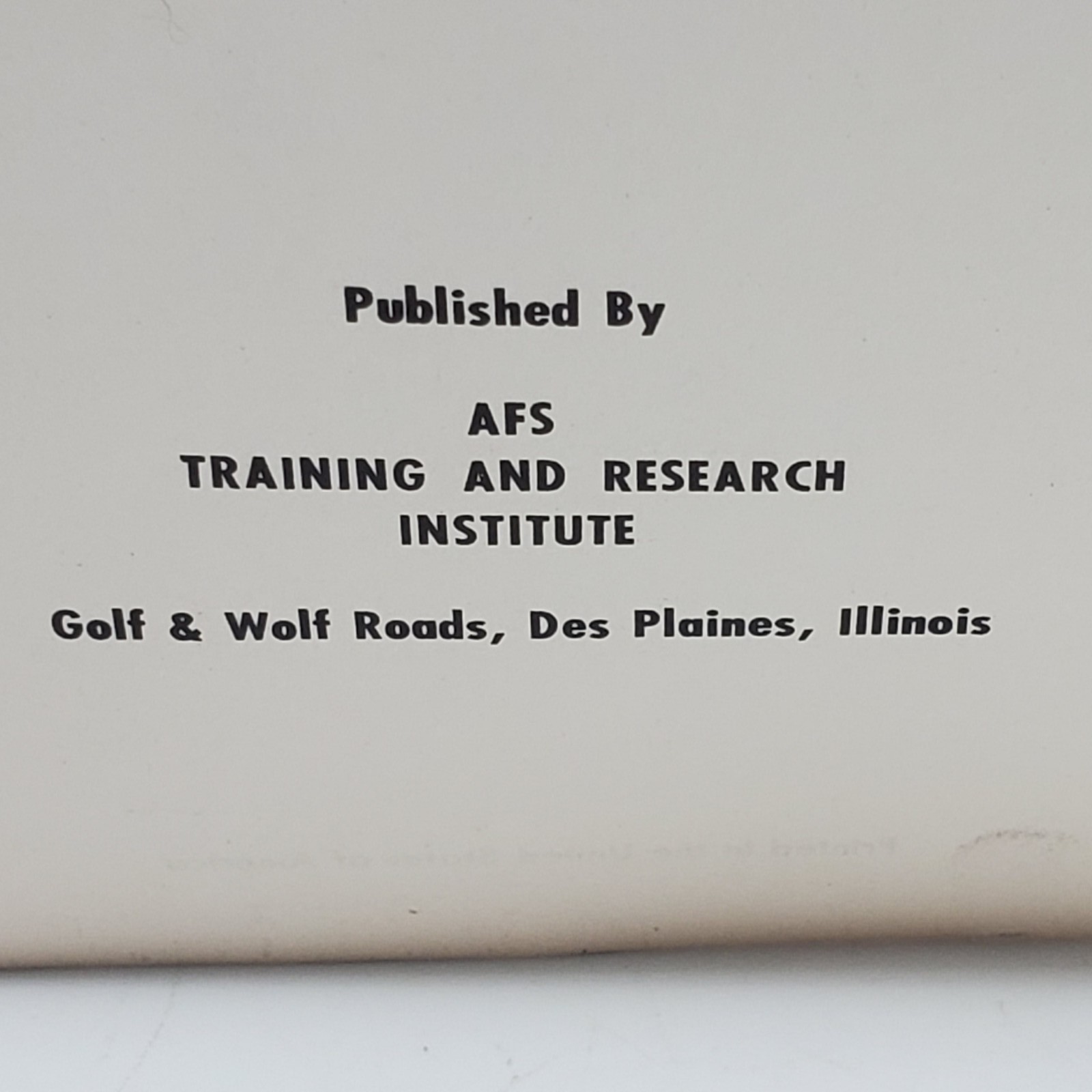 Vintage Metalcasting Instructors Guide AFS Training & Research Institute 1967
