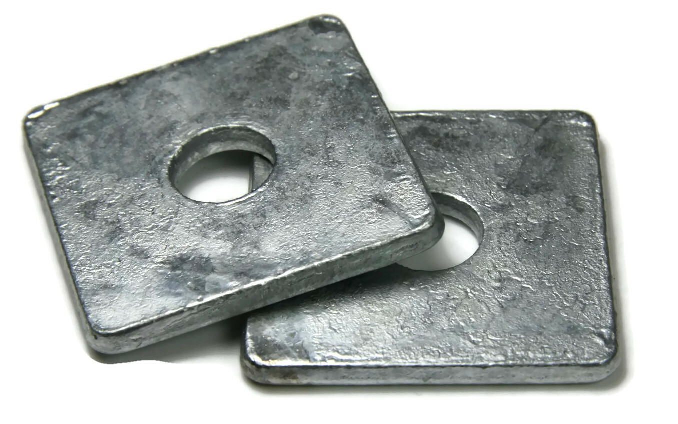 Square Washers Hot Dip Galvanized Steel Square Plate Washers – Sizes 1/2″ To 1″