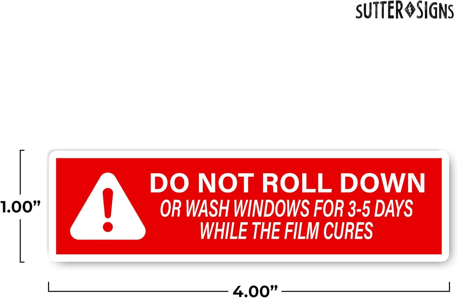 500Pcs Do Not Roll down Window Stickers, Removable Adhesive Warning Labels for A