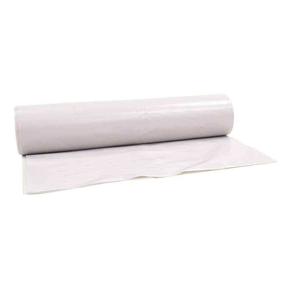 Plastic Sheeting Roll Tarp Cover Extra Heavy Duty 12′ x 100′ Clear Opaque 6 mil