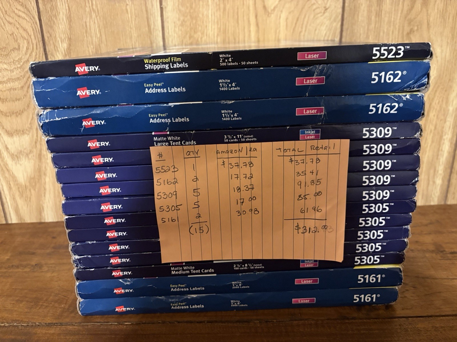 Avery Address & Shipping Labels SKU 5523, 5162, 5309, 5305, 5161. NOS