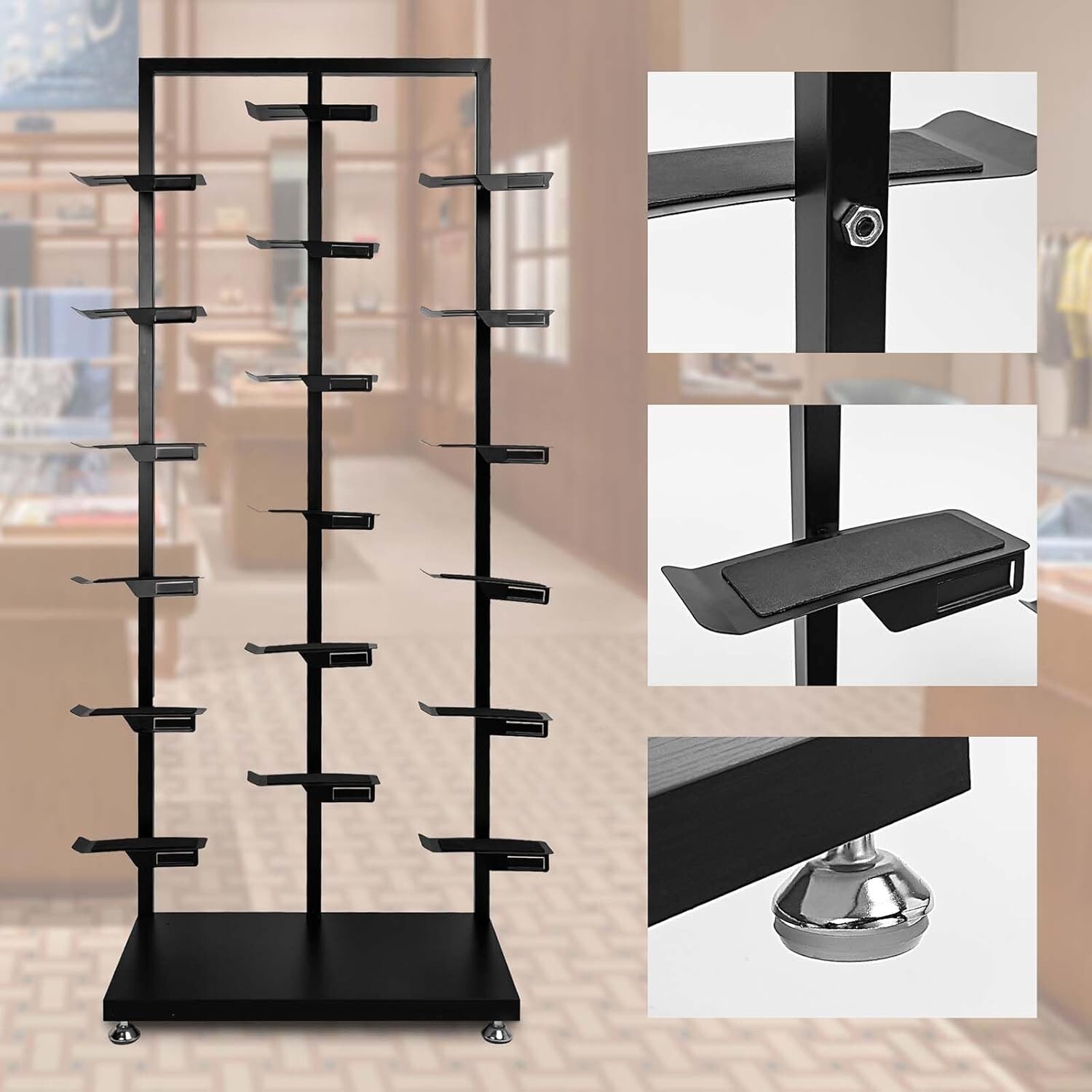 AIWFL Commercial Clothing Store Shoe Rack,Free Standing Shoe Rack,Retail Boutiq