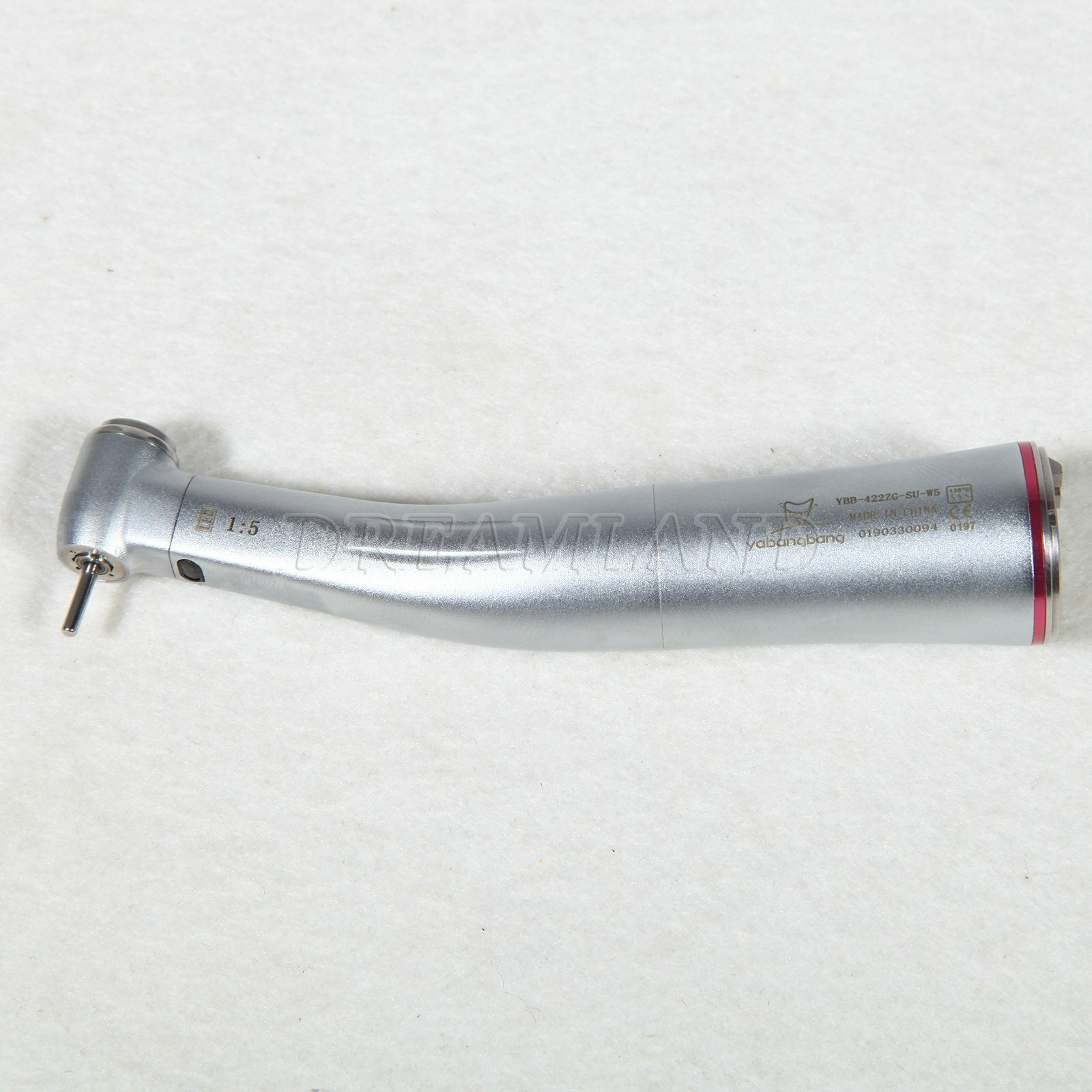 Dent 1:5 Fiber Optic LED Contra Angle Handpiece Red Ring Fit NSK KaV cz