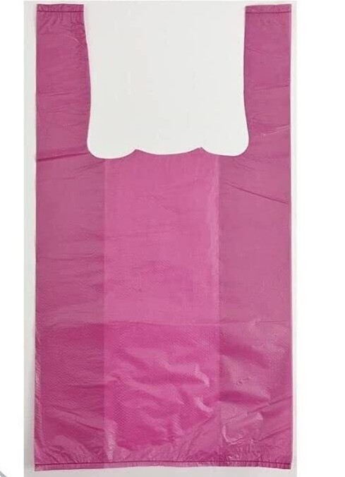 Bags 1/10 Small 8 x 4 x 16 Burgundy T-Shirt Plastic Grocery Shopping Bags