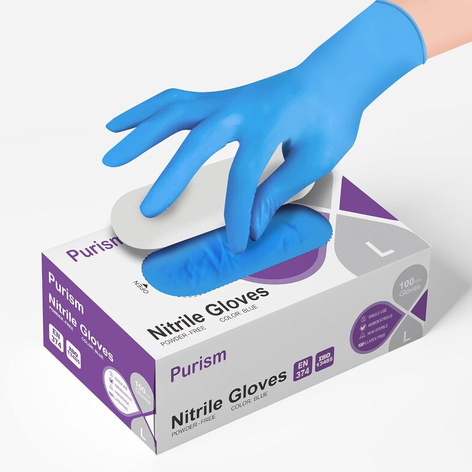 Nitrile Gloves 100Pcs 1000 Pcs Disposable Blue, Small/Medium/Large/XLarge, No…