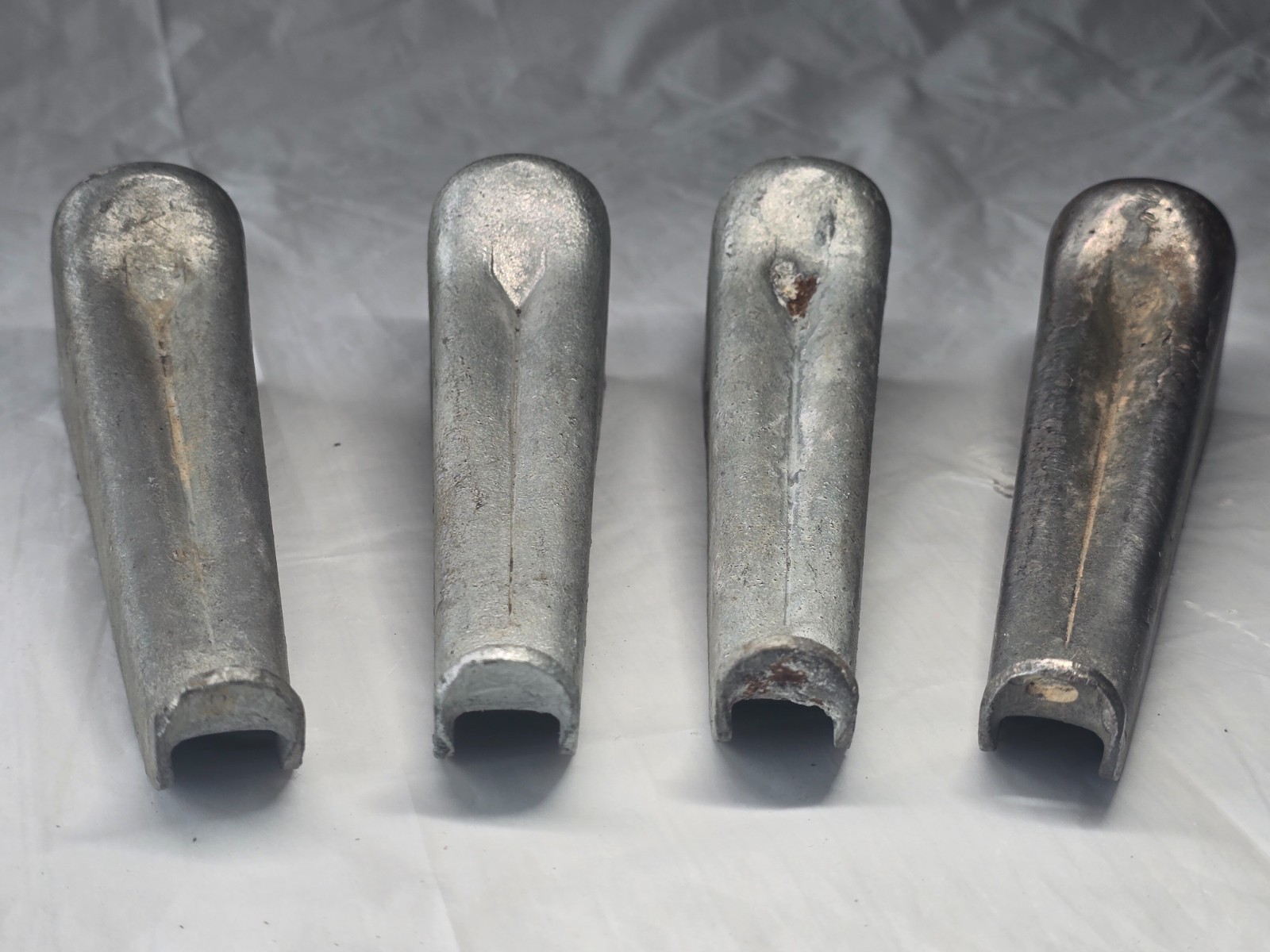 Vintage 4 Detachable Telephone Pole Steel Climbing Steps