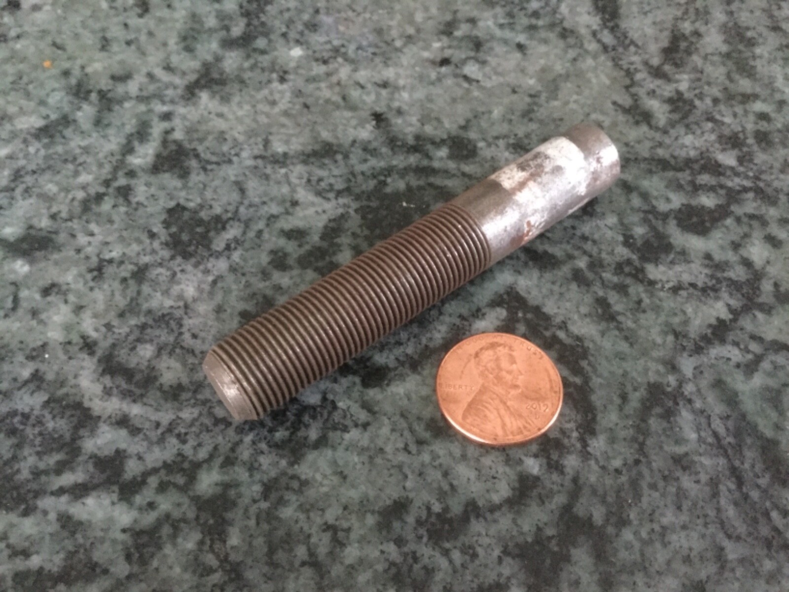 straight arbor holder machine shop blank 1/2 inch to 1/2-24 thread 1 3/4 long