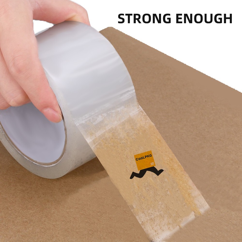 Up to 24 Rolls 3″ x 110Yds Premium Clear Box Carton Sealing Tape Packing 2.0 mil