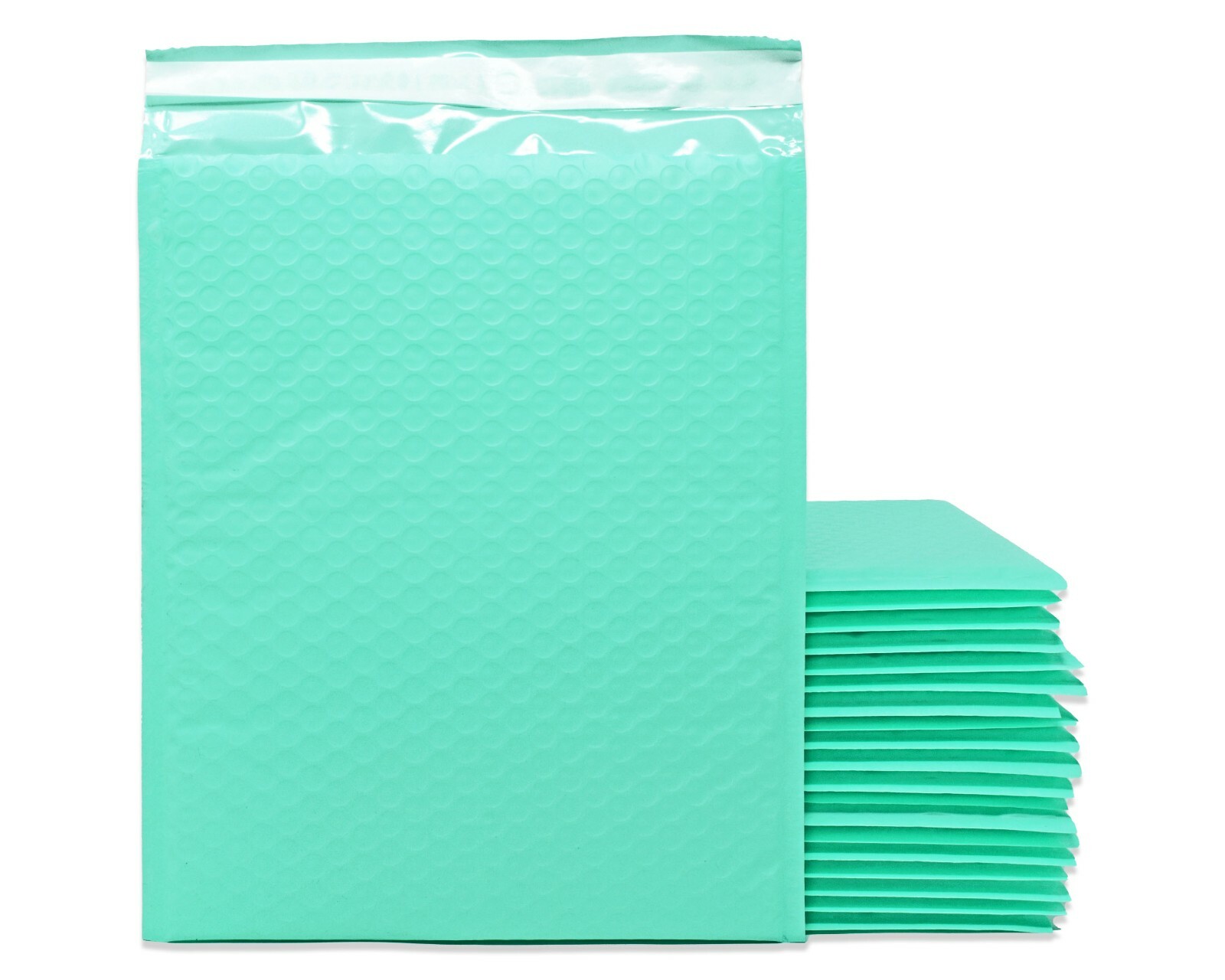 4×8, 6×10, 8×12, 10×15, 14×20 Cyan Aqua Mint Colored Poly Bubble Mailers!