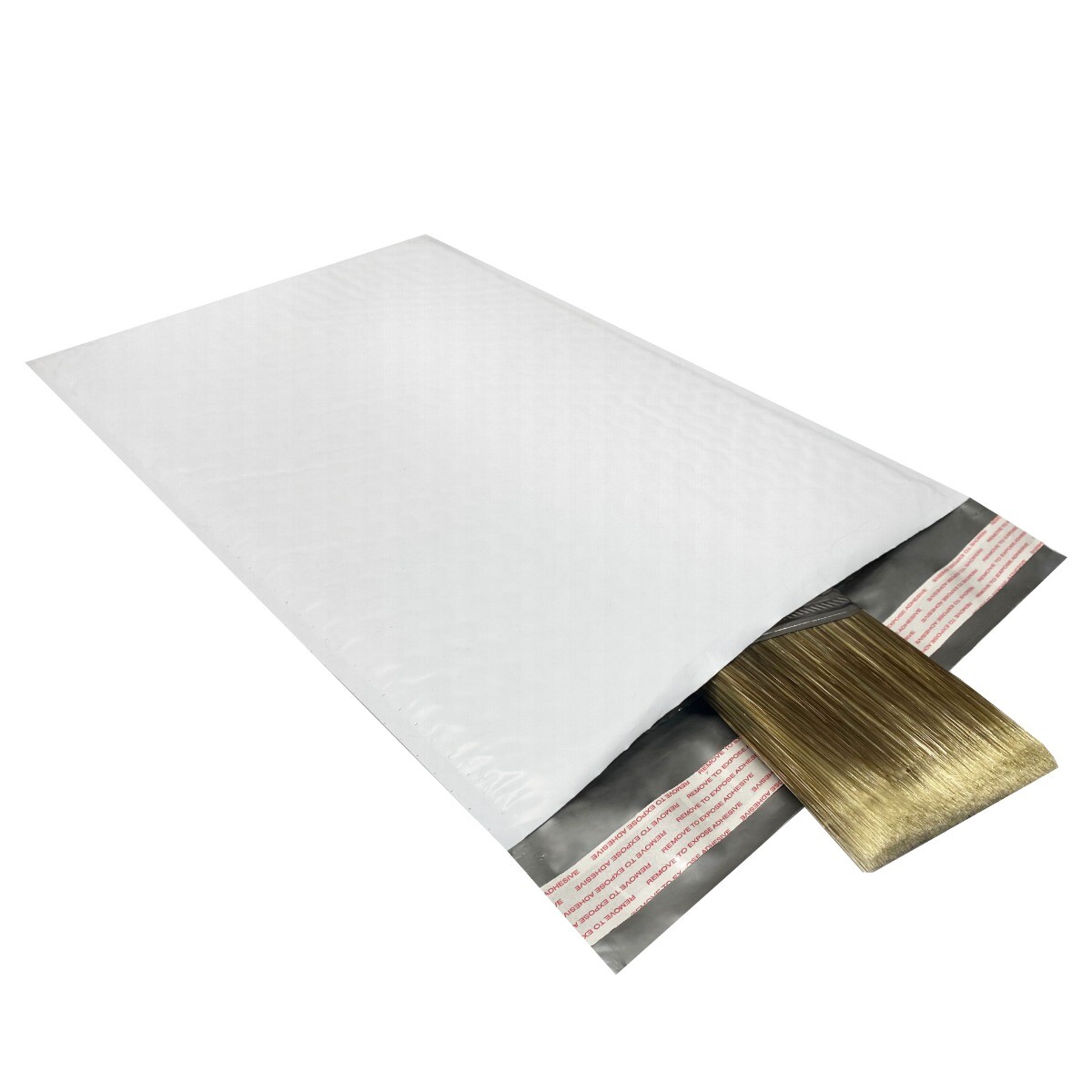 UOFFICE 200 Poly Bubble Mailer Bags 8.5×14.5″ #3 Pouches Envelopes White Self-Se