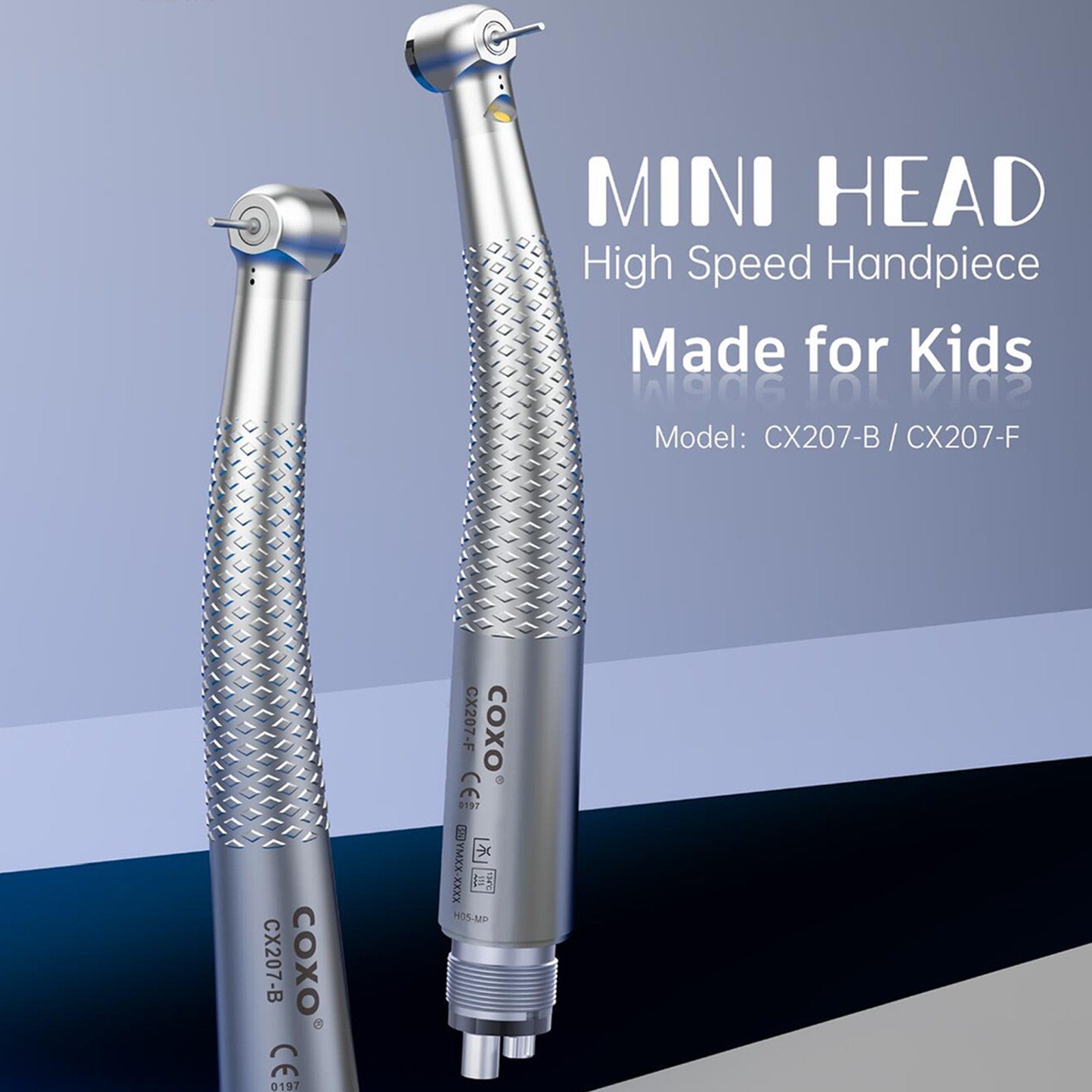 COXO Dental Handpiece Small High Speed Turbine 4Hole CX207-B NSK Ultra Mini Head