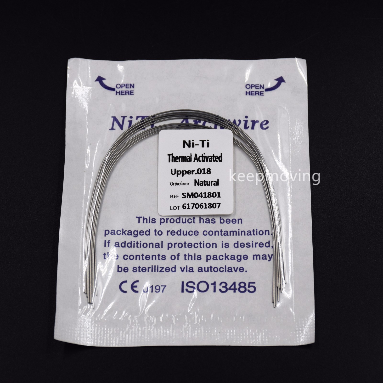 10 Pcs Dental Ortho Niti Thermal Activated Round Natural Arch Wire Form All U/L
