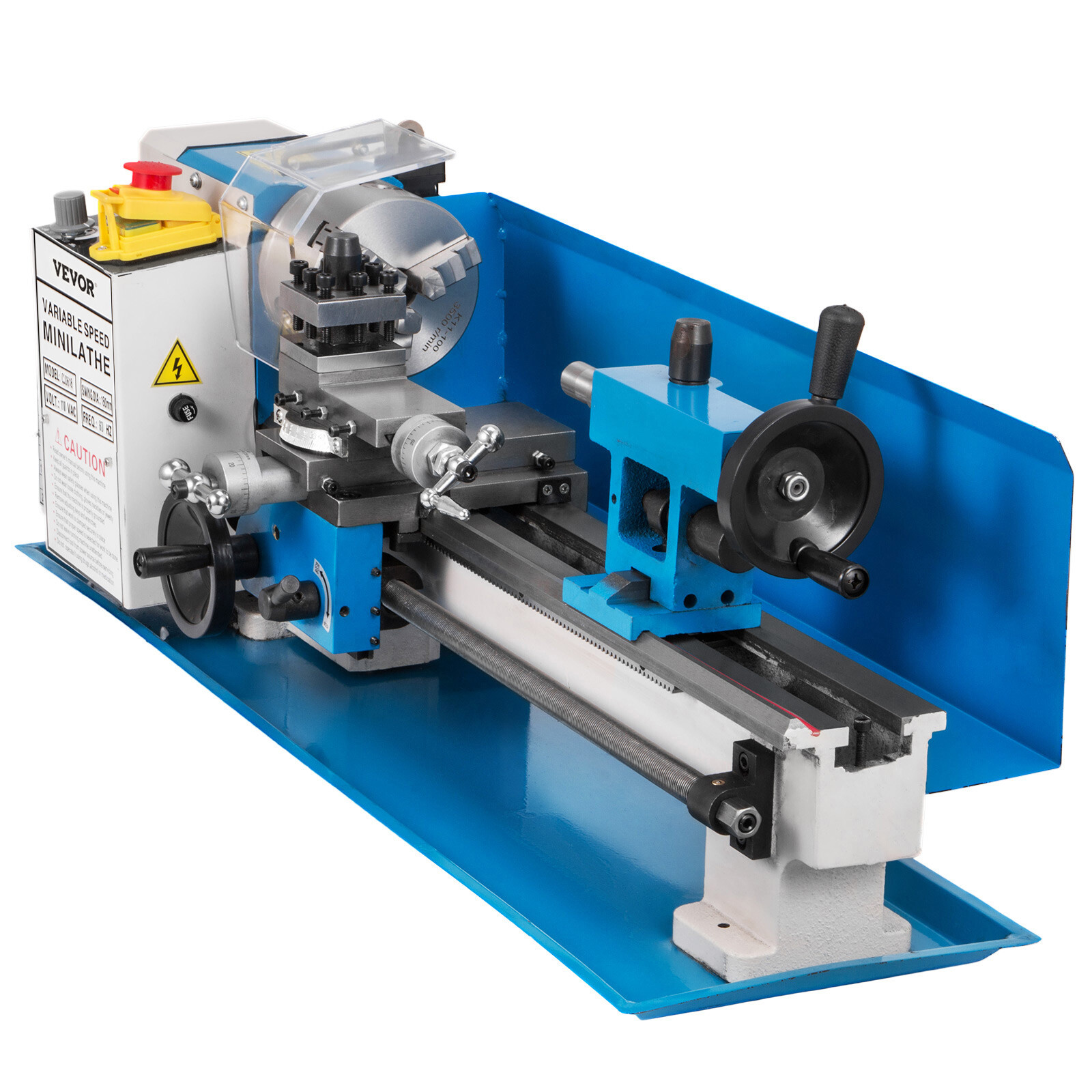 ?VEVOR 550W Mini Metal Lathe Machine Tool 7″x14″ Variable Speed 2250RPM Tool