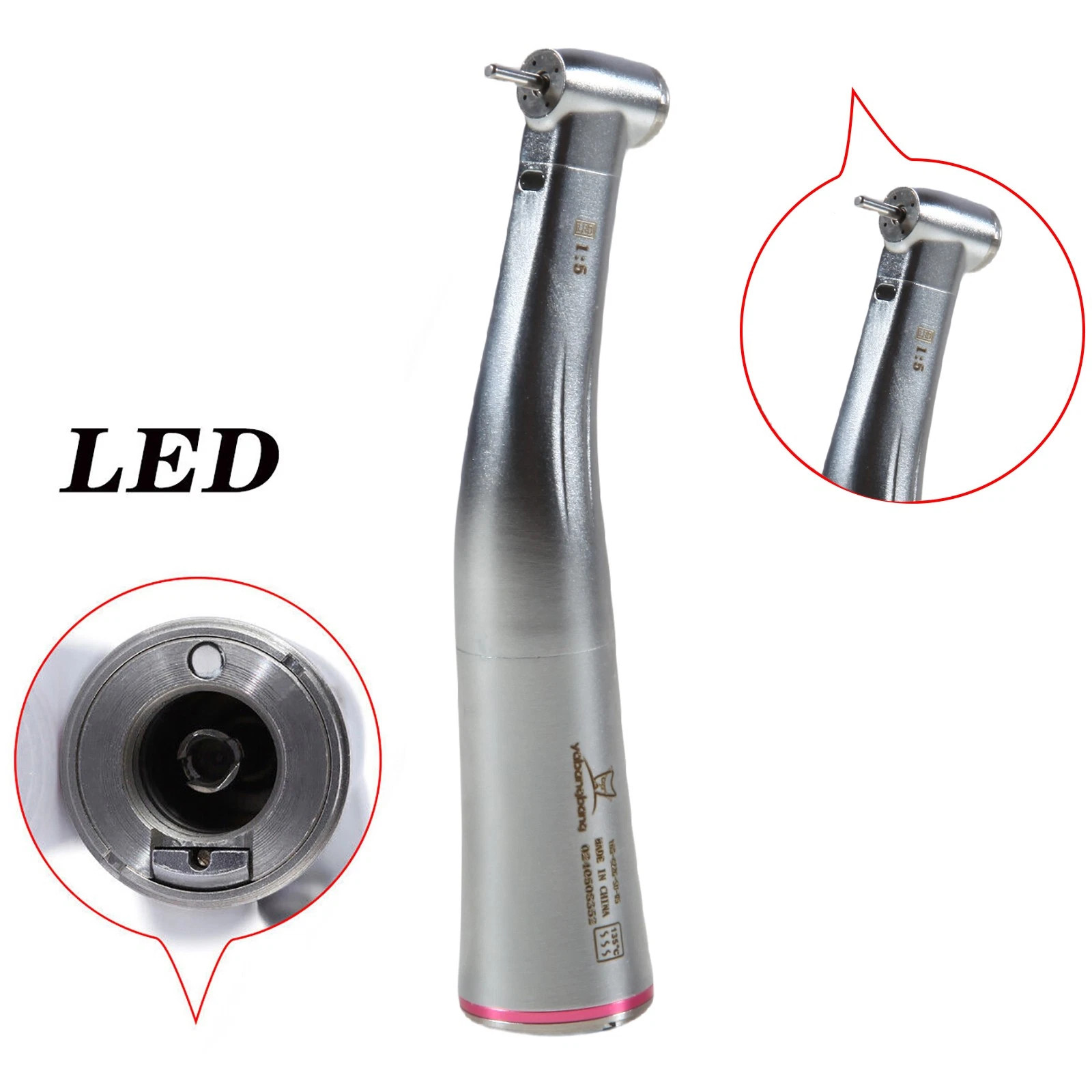 Dental Slow Speed Contra Angle Handpiece Fit NSK 1.6mm Friction Grip Push Button