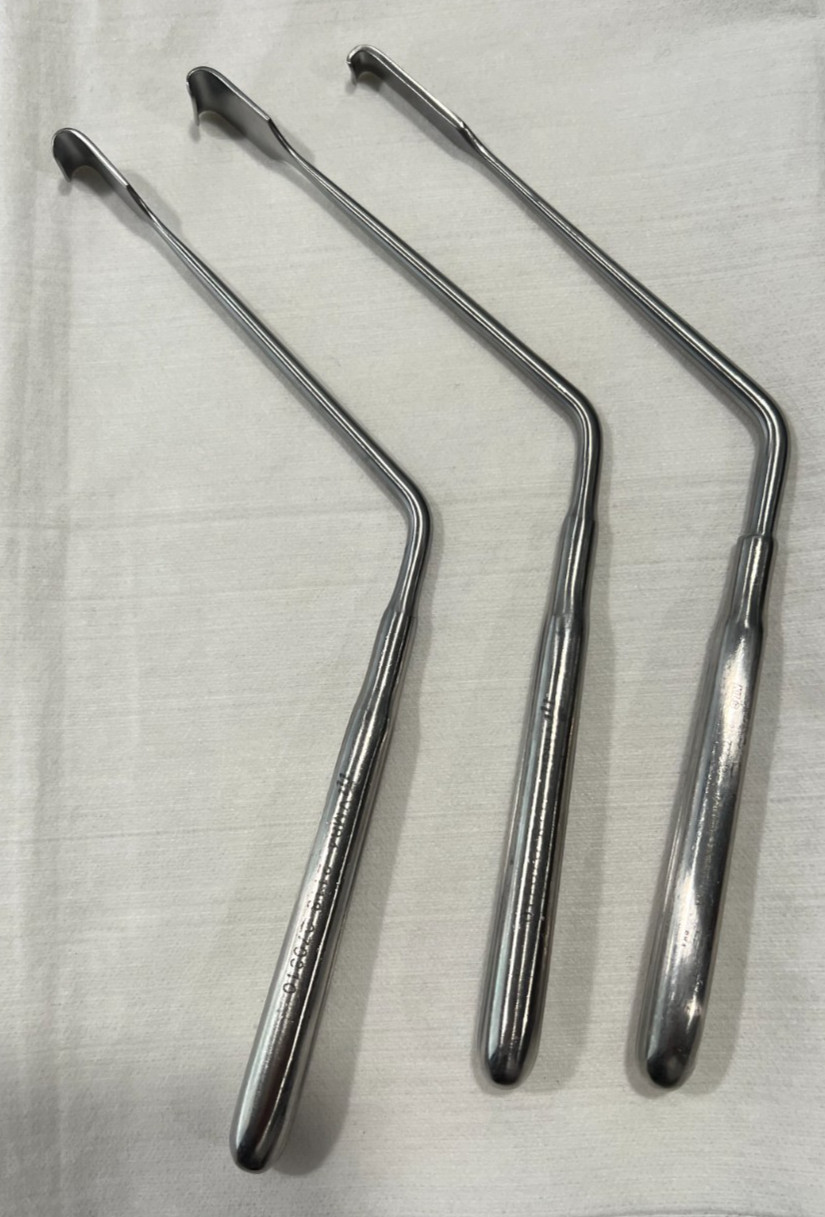 V. Mueller VM84-2118 Scoville Nerve Root Retractor Neuro Spine Surgery set of 3