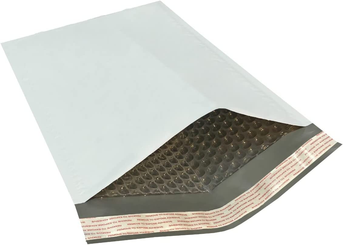 50/100/200/500 Poly Bubble Mailers Padded Envelope Shipping Bags Seal Any Size