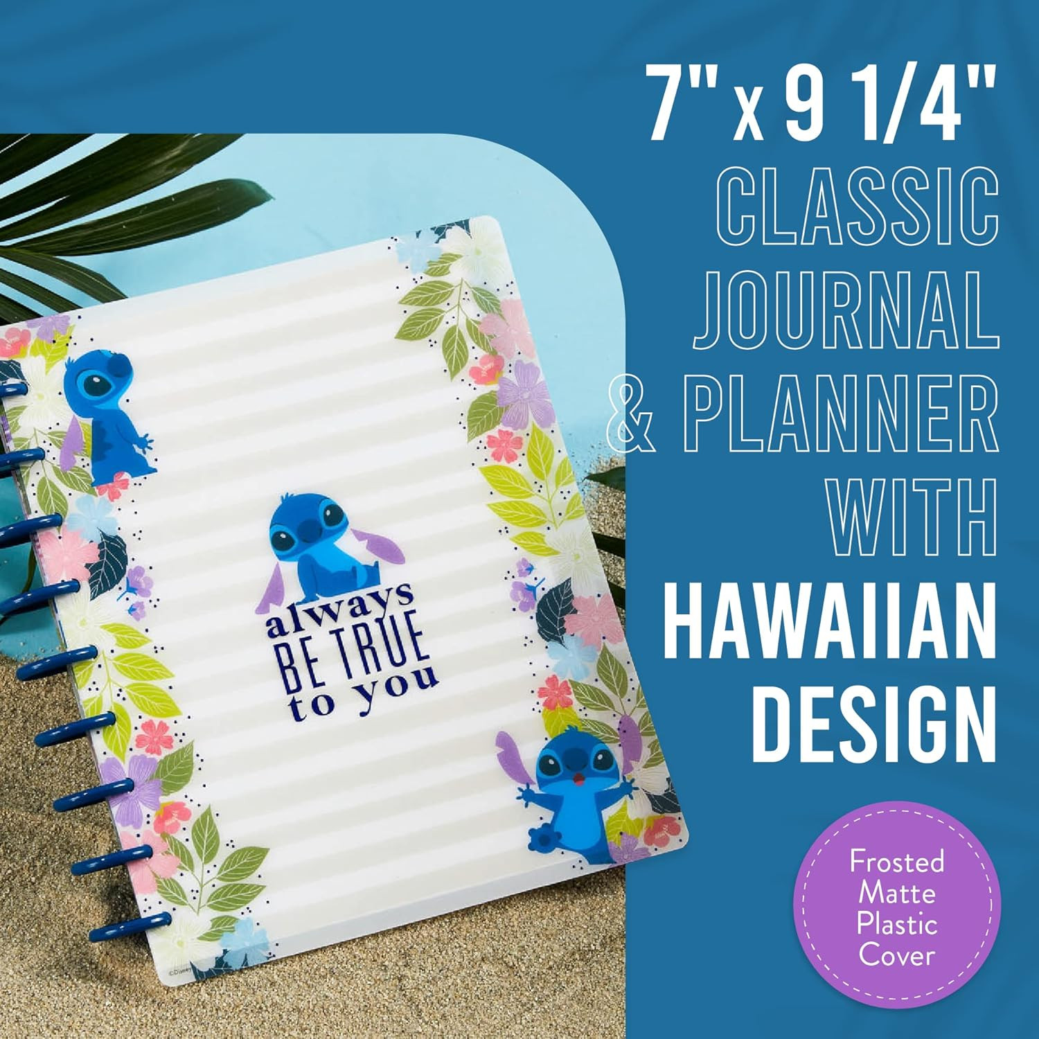 Happy Planner Disney Aloha Stitch Planner, Lilo and Stitch Notebook Planner for