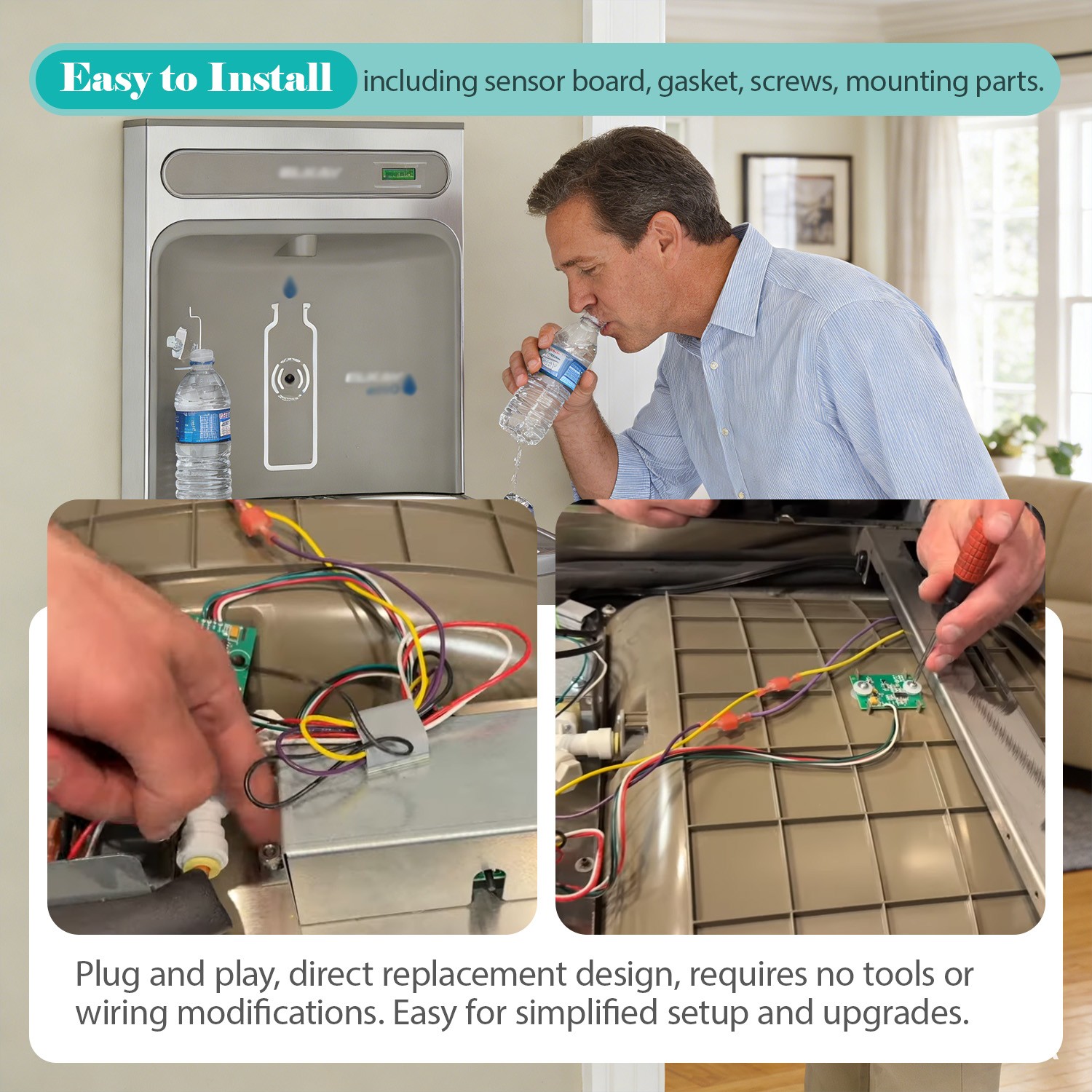 98544C Bottle Filler Sensor Replacement Kit For Elkay EZH2O & Halsey