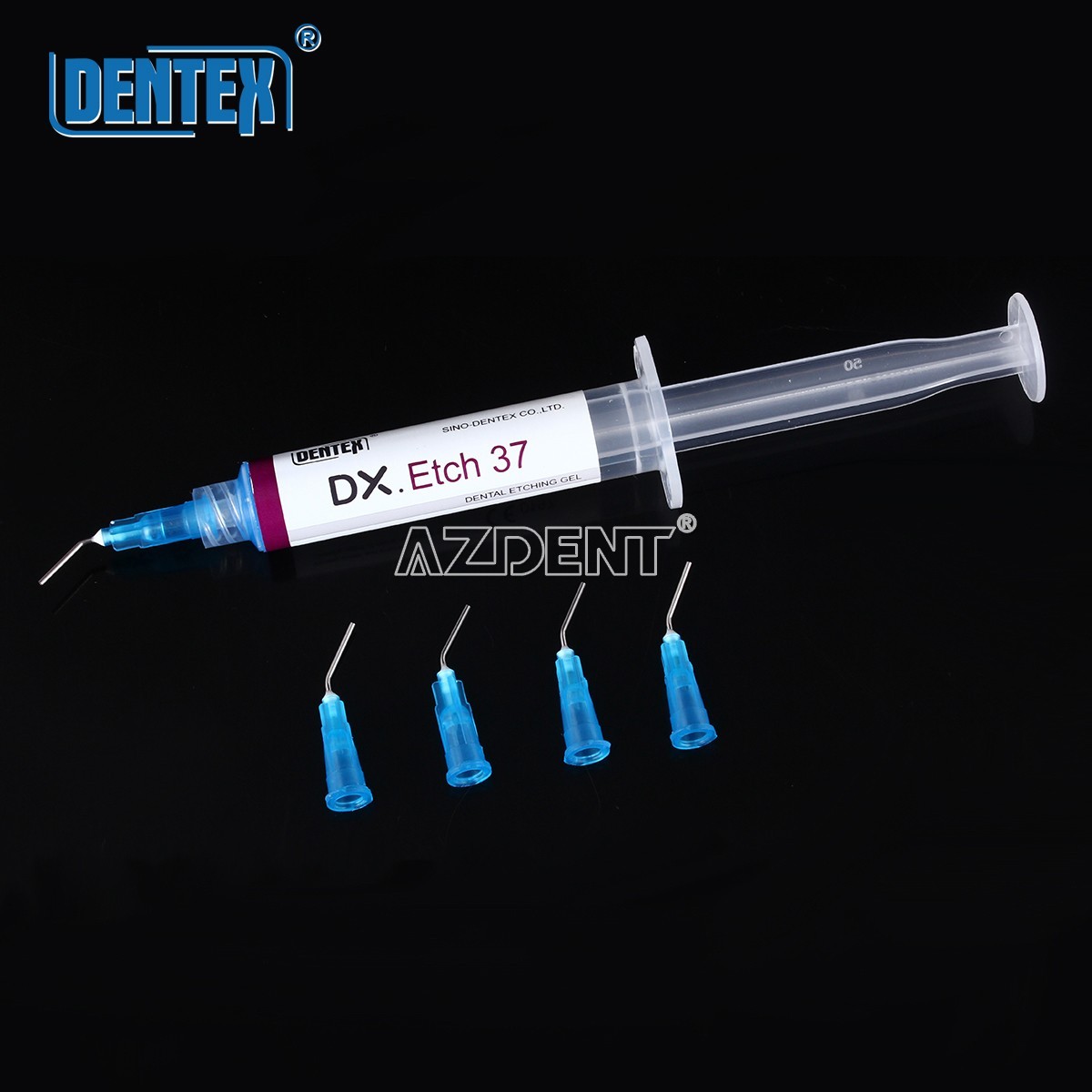 3x Dentex Dental Etching Gel 37% Acid Etchant Gel 5ml/syringe