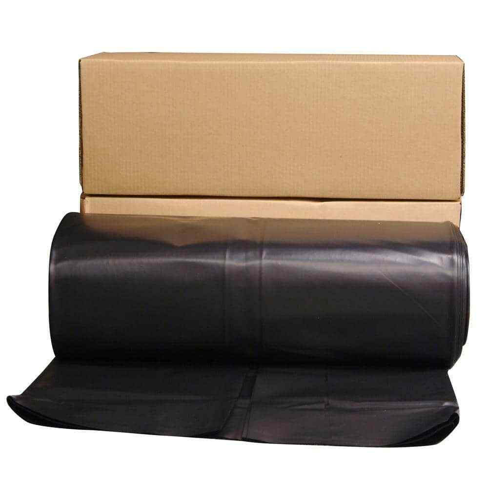 Plastic Sheeting Roll Tarp Cover Extra Heavy Duty Paint 6 mil 12′ x 100′ Black