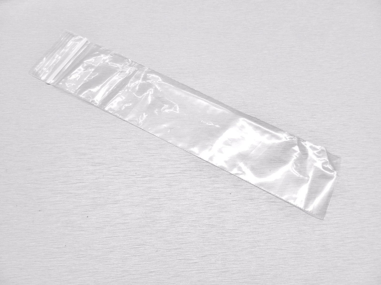 100 Zip Seal Lock Bags 2×12 Clear 2 mil Zip Slide Baggies 2 x 12″ Long Poly Bag