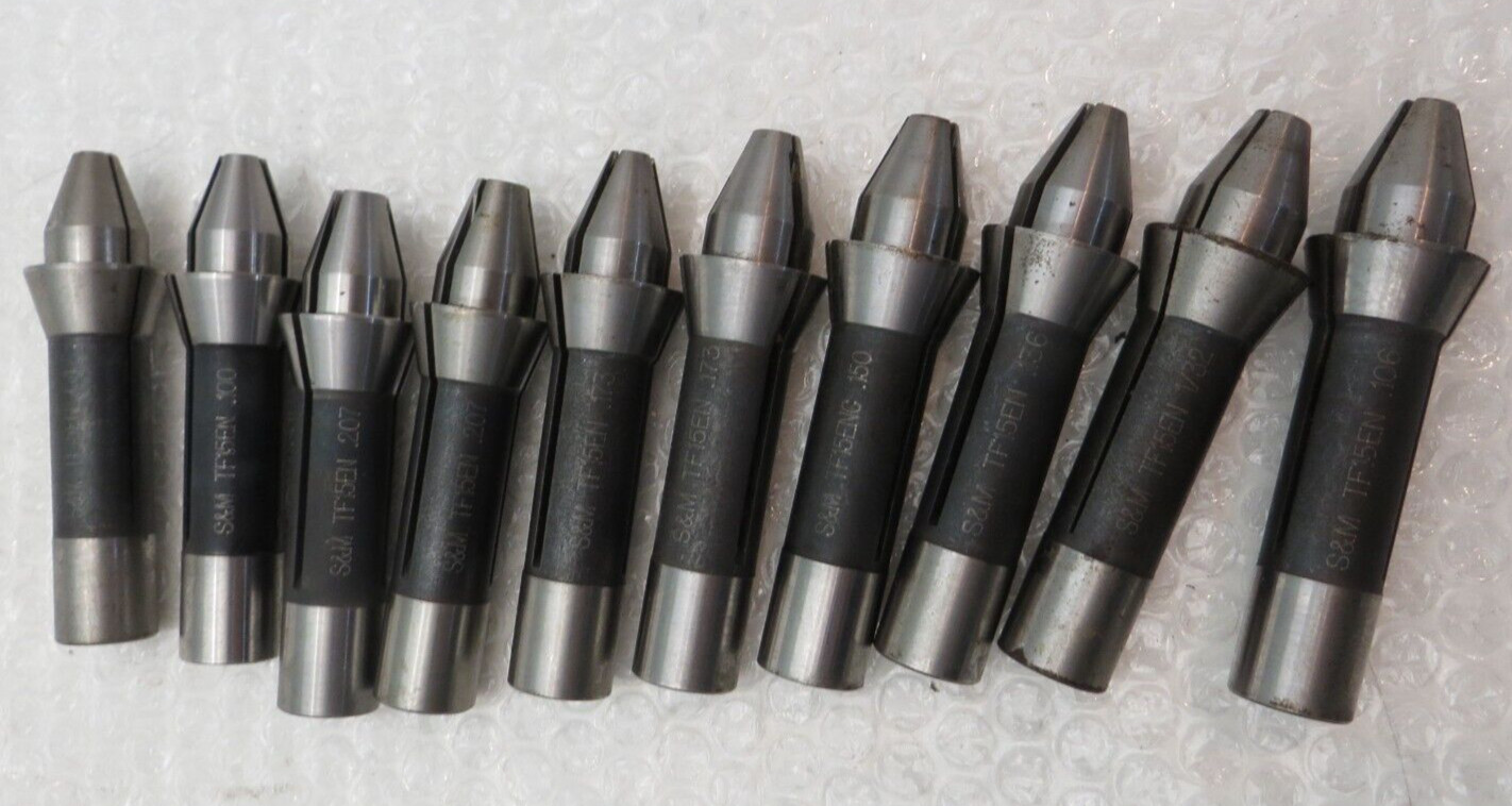 9 Collets SOUTHWICK AND MEISTER TF15EN S&M, PRECISION CNC