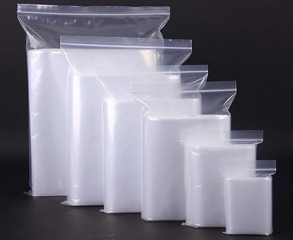 4″x8″ CLEAR 4MIL ZIP SEAL TOP LOCK BAGS POLY PLASTIC RECLOSABLE ZIPPER BAGGIES