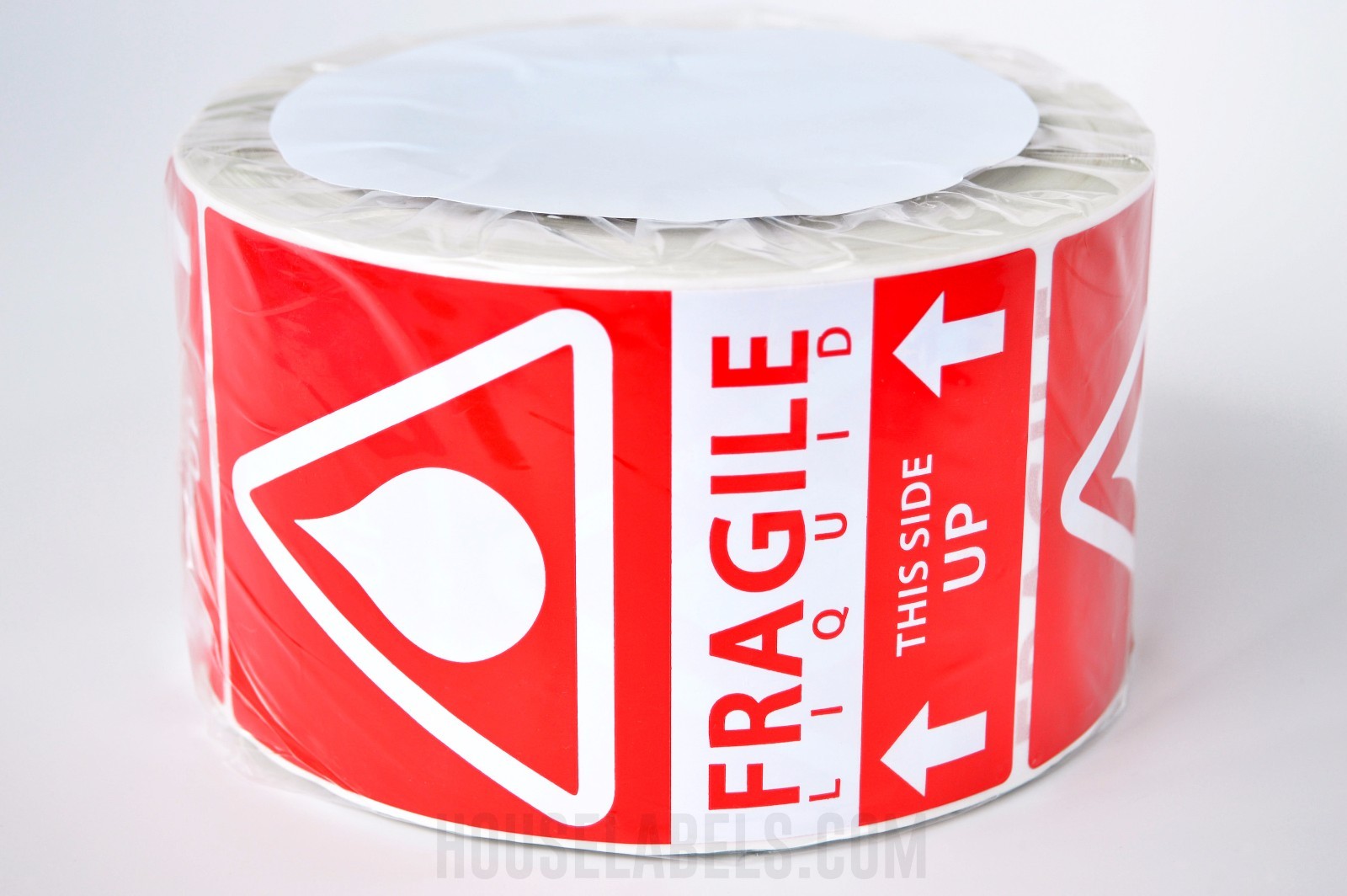 4 Rolls ; 500 Labels 3×5 (3″ x 5″) Pre-Printed Fragile LIQUID This Way Up Labels