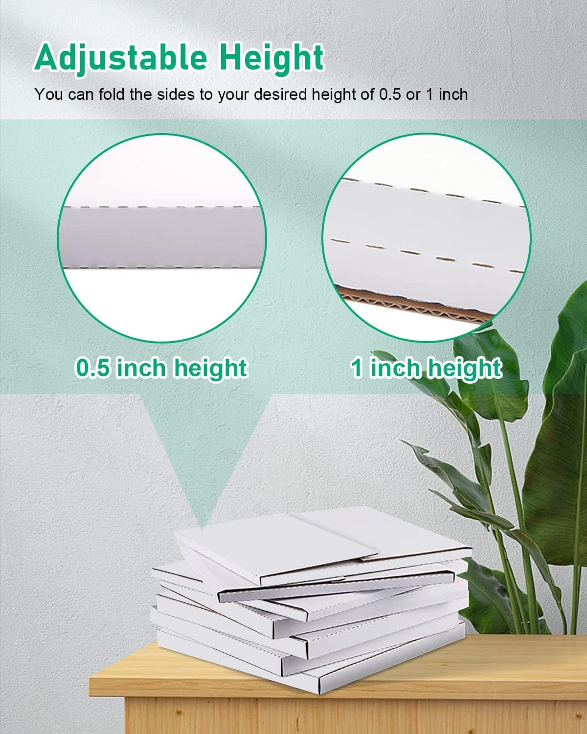 25 Pack Vinyl Record Shipping Boxes LP Mailers 12.5×12.5×1 Inch Album Paper Box