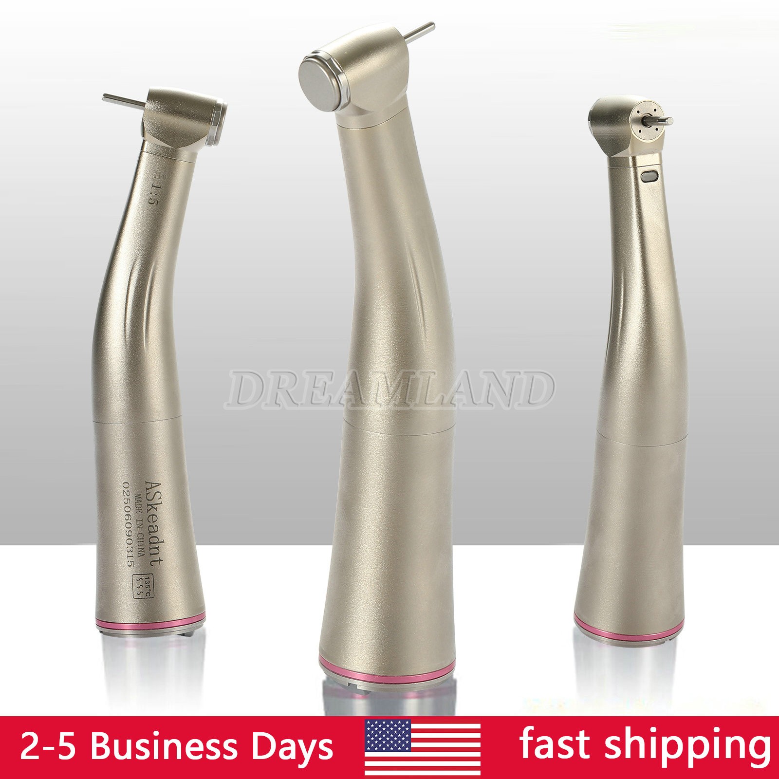 Dental Brushless LED Electric Micro Motor with Water/1:5/1:1 LED Handpiece USA