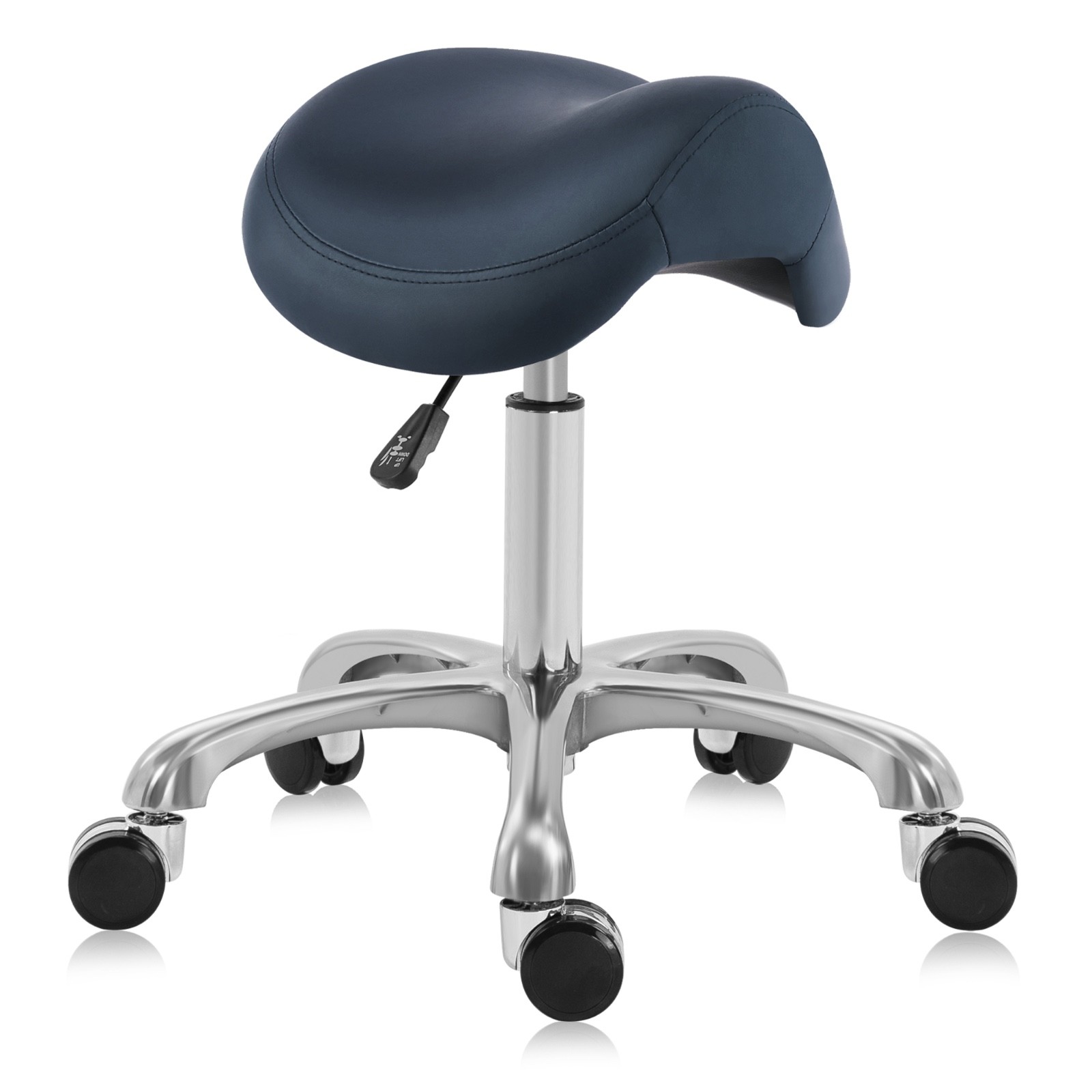 DR.LOMILOMI Hydraulic Swivel Rolling Saddle Clinic Spa Massage Stool Chair 506
