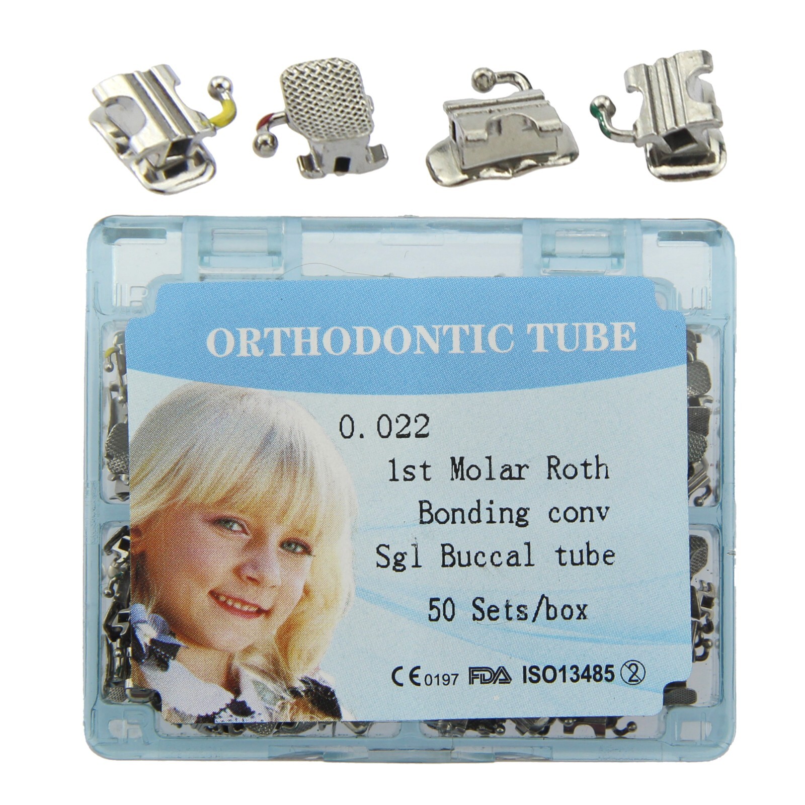 Tubo bucales de ortodoncia Dental Buccal Tube Convertible 1st Molar MBT Roth 022