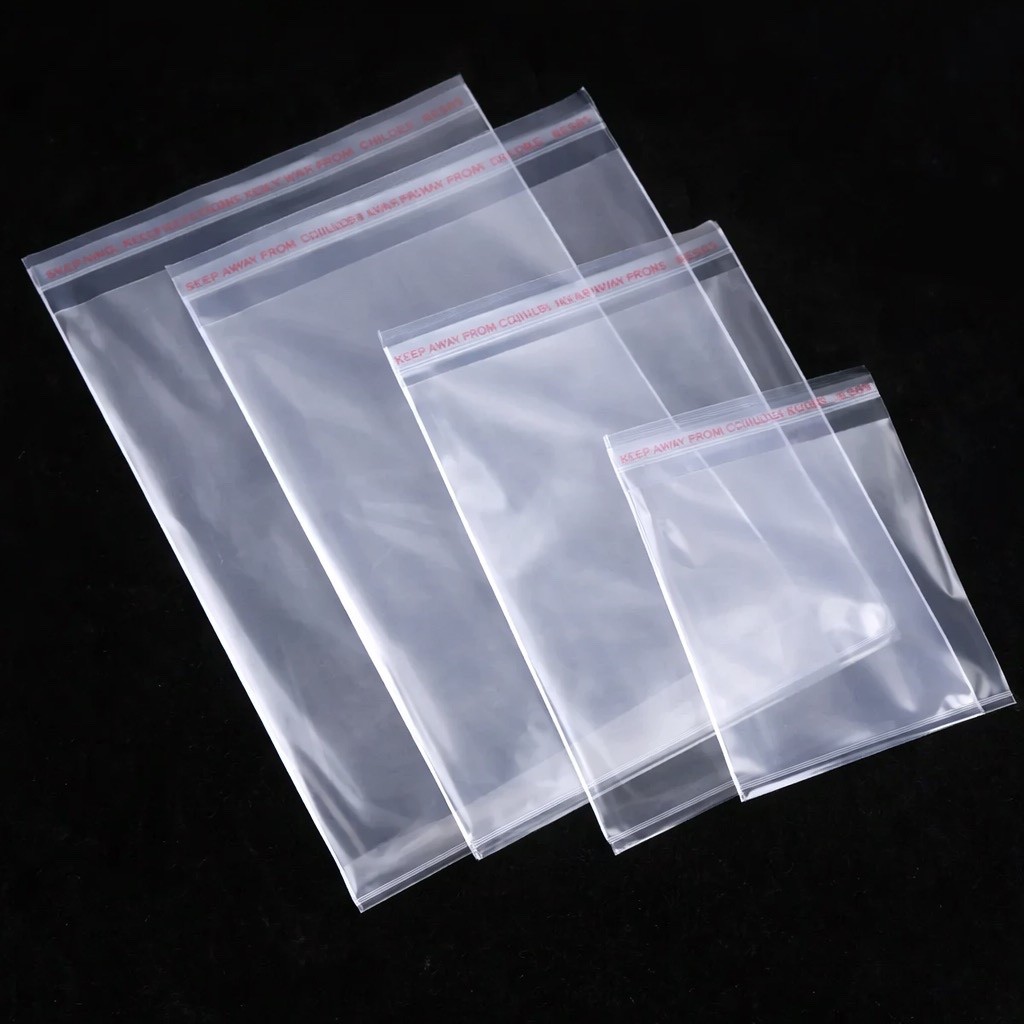 CELLOPHANE CLEAR CELLO BAGS DISPLAY GARMENTS SELF ADHESIVE PEEL SEAL PLASTIC OPP