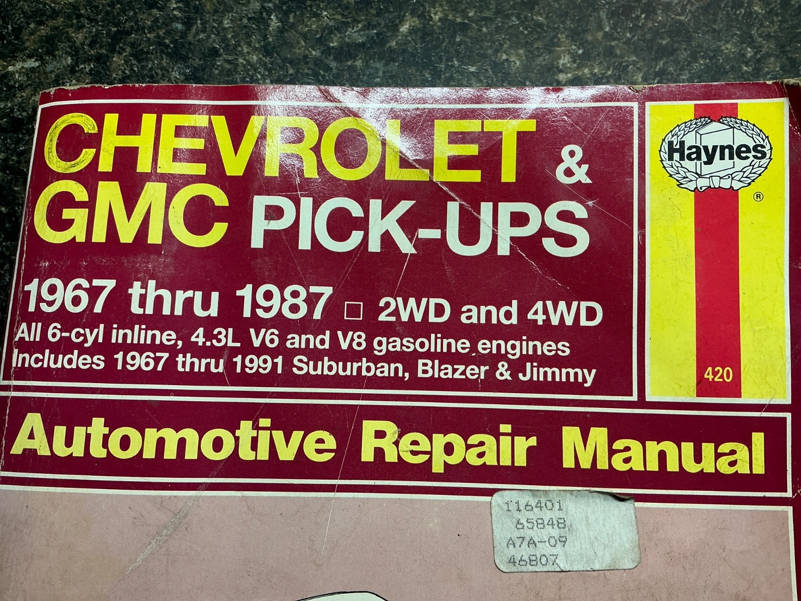 Chevrolet & GMC Pick Ups 1967-1987 Automotive Repair Manual 2WD & 4WD