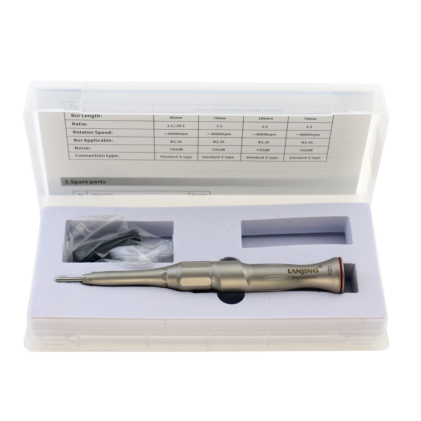 Dental Implant Handpiece 20:1 Contra Angle 1:2 Surgical External SGA-E2S SGS-E2S