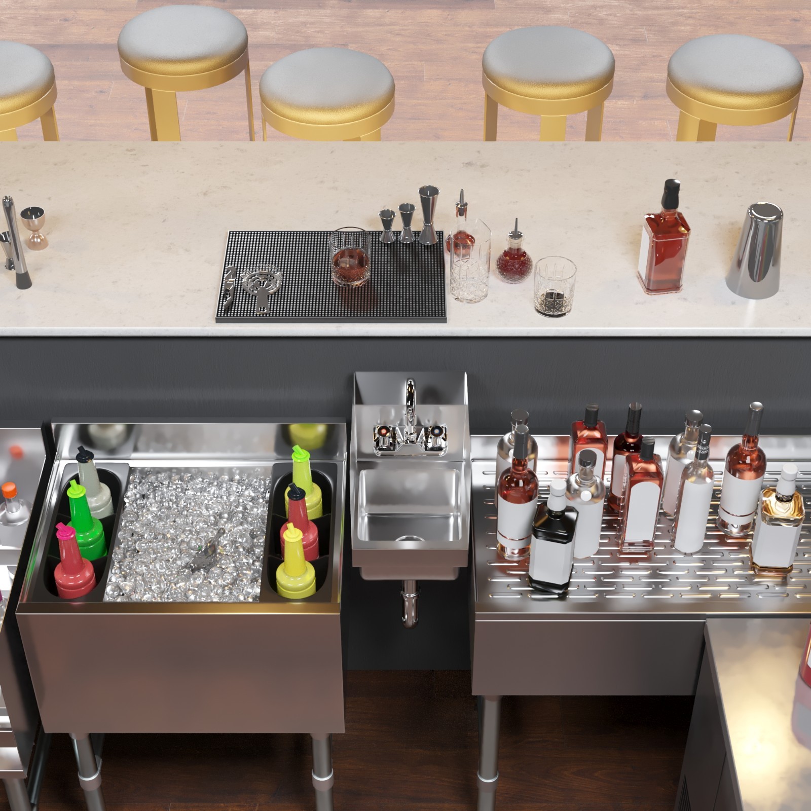 12 in. x 9 in. x 13 in. Wall Mount Stainless Steel Hand Sink with Side Splashes