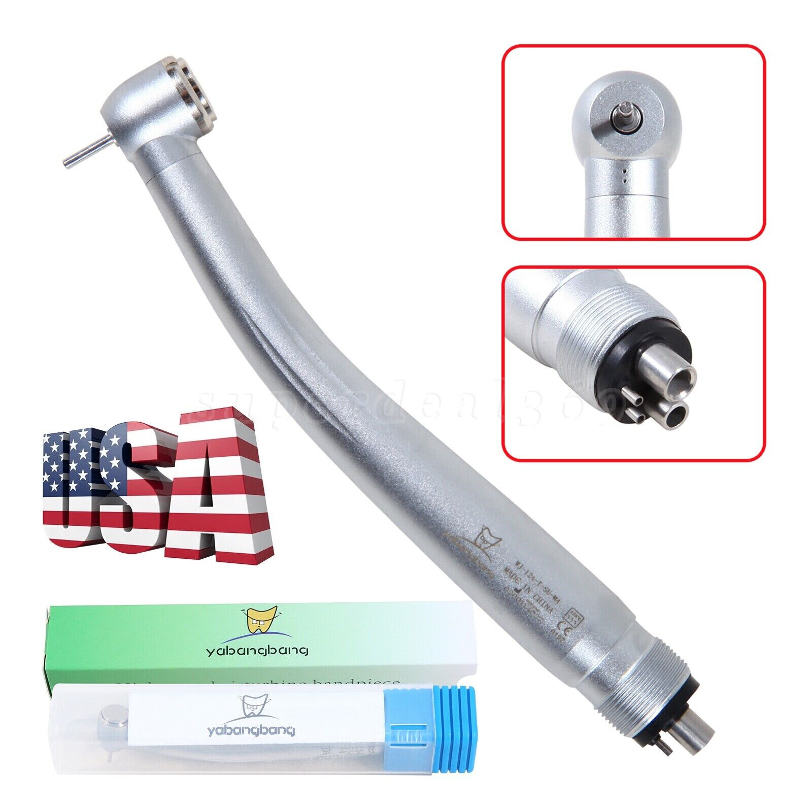 Dental High Speed Turbine Handpiece Large Head / QD-J Coupling 4 Hole for NSK ds