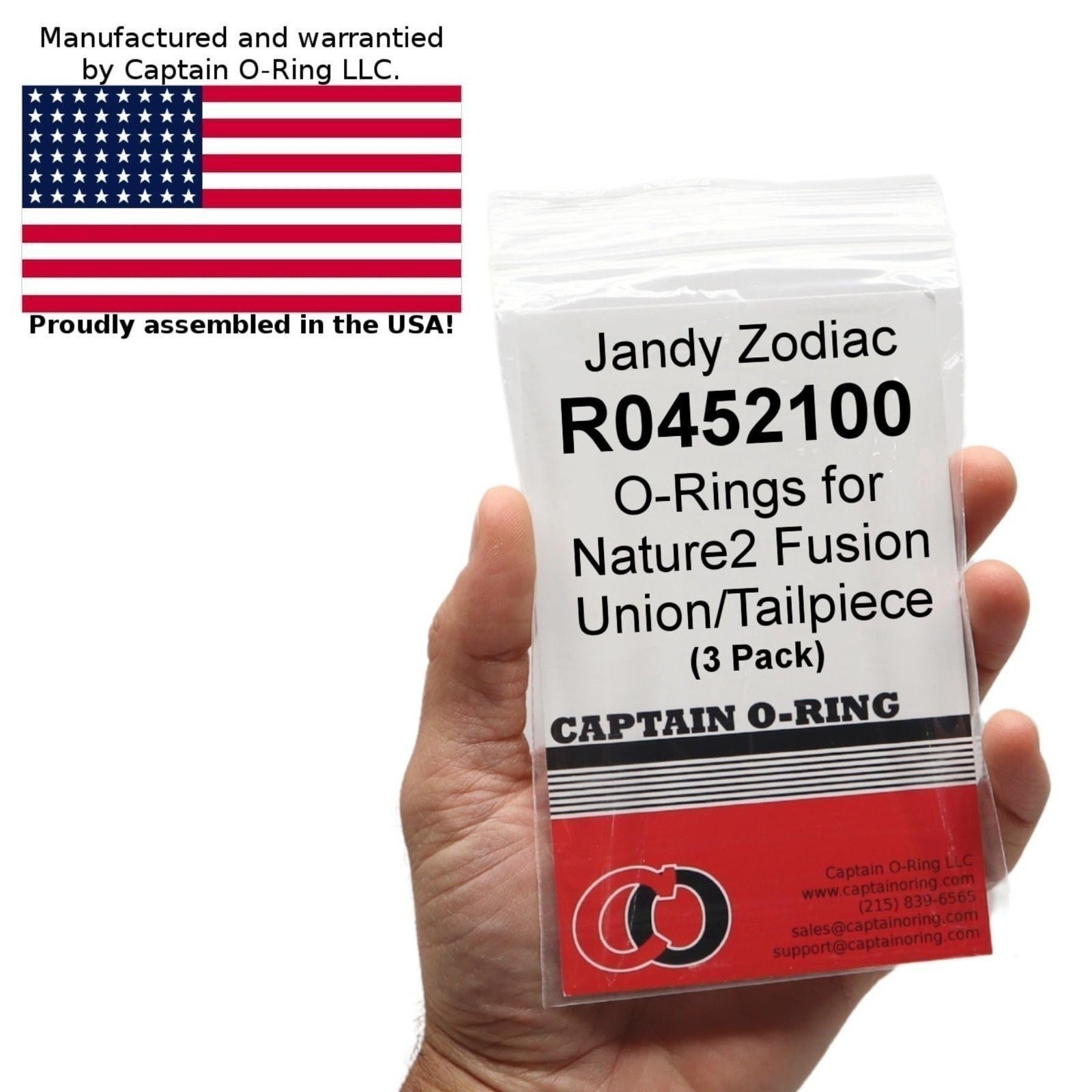 O-Rings for Jandy Zodiac R0452100 Union/Tailpiece for Nature2 Fusion (3 Pack)