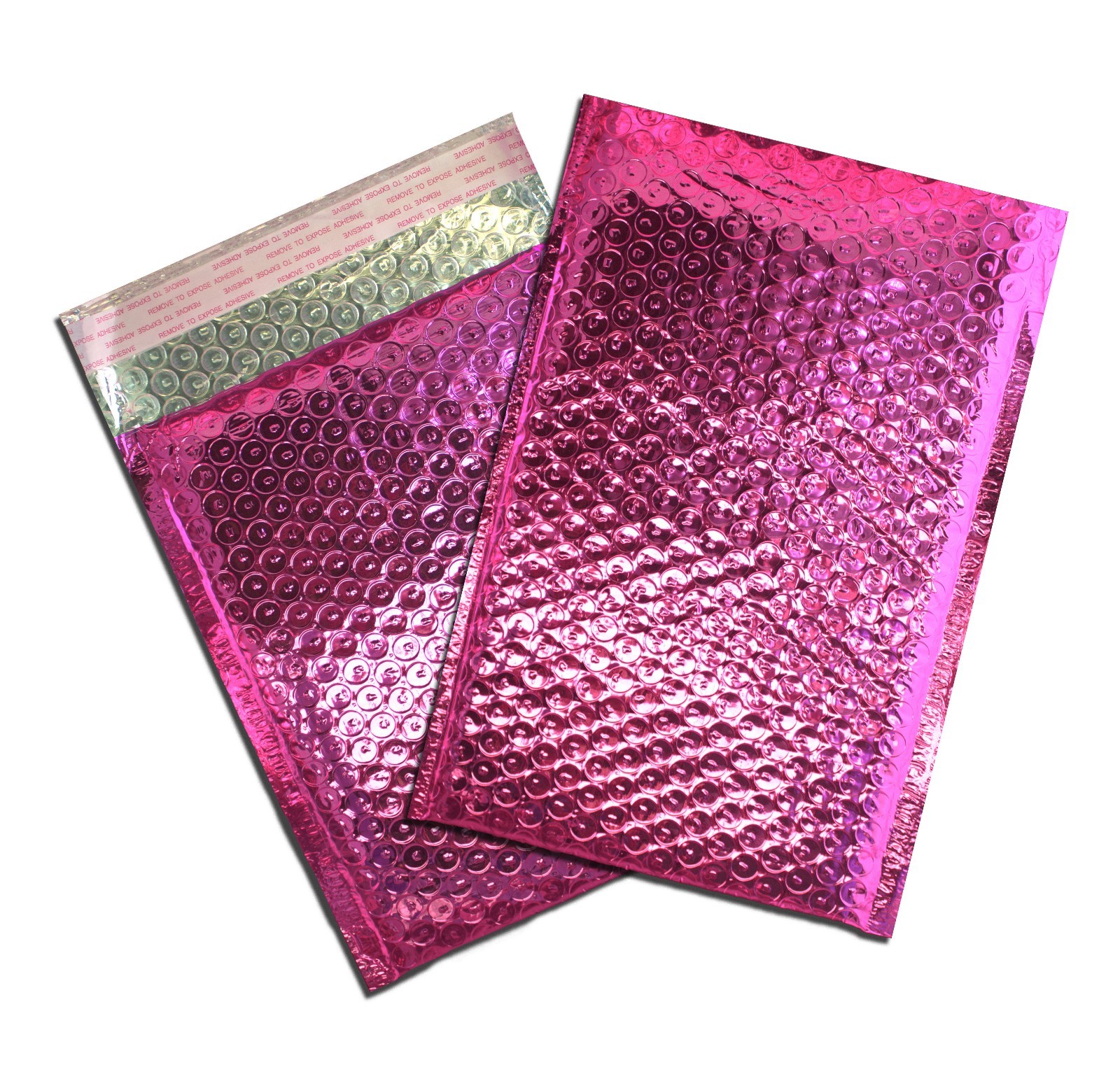 6×10 METALLIC BUBBLE MAILER, POLY BUBBLE Design Padded Shipping Bags, Pink,Teal