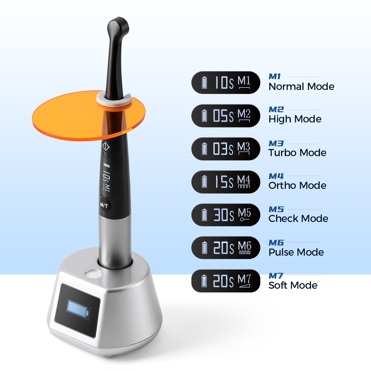 Dental Estilo Inalámbrico LED Luz de Curado Lampara Lamp