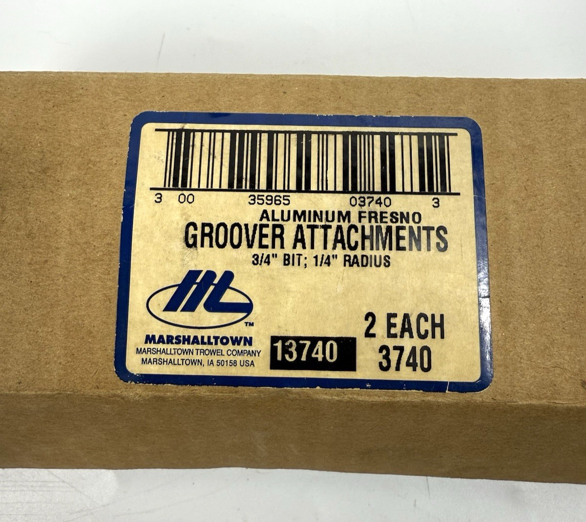 Marshalltown Fresno Groover Attachment 3740 Groove Depth/Bit 3/4″ Radius 1/4″