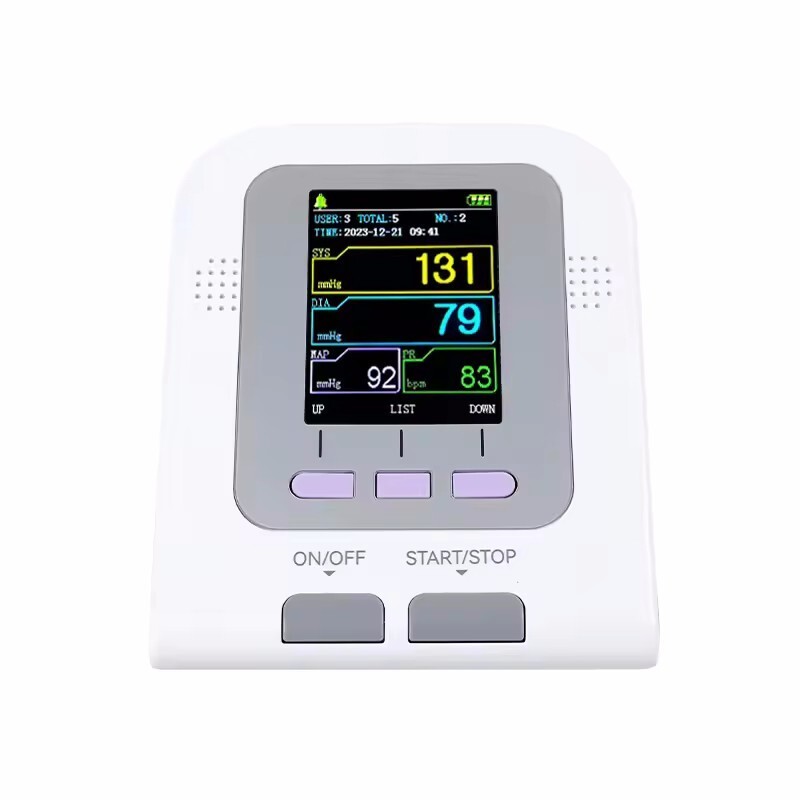 FDA CE CONTEC08A Digital Upper Arm Blood Pressure Monitor Color LCD NIBP / SpO2