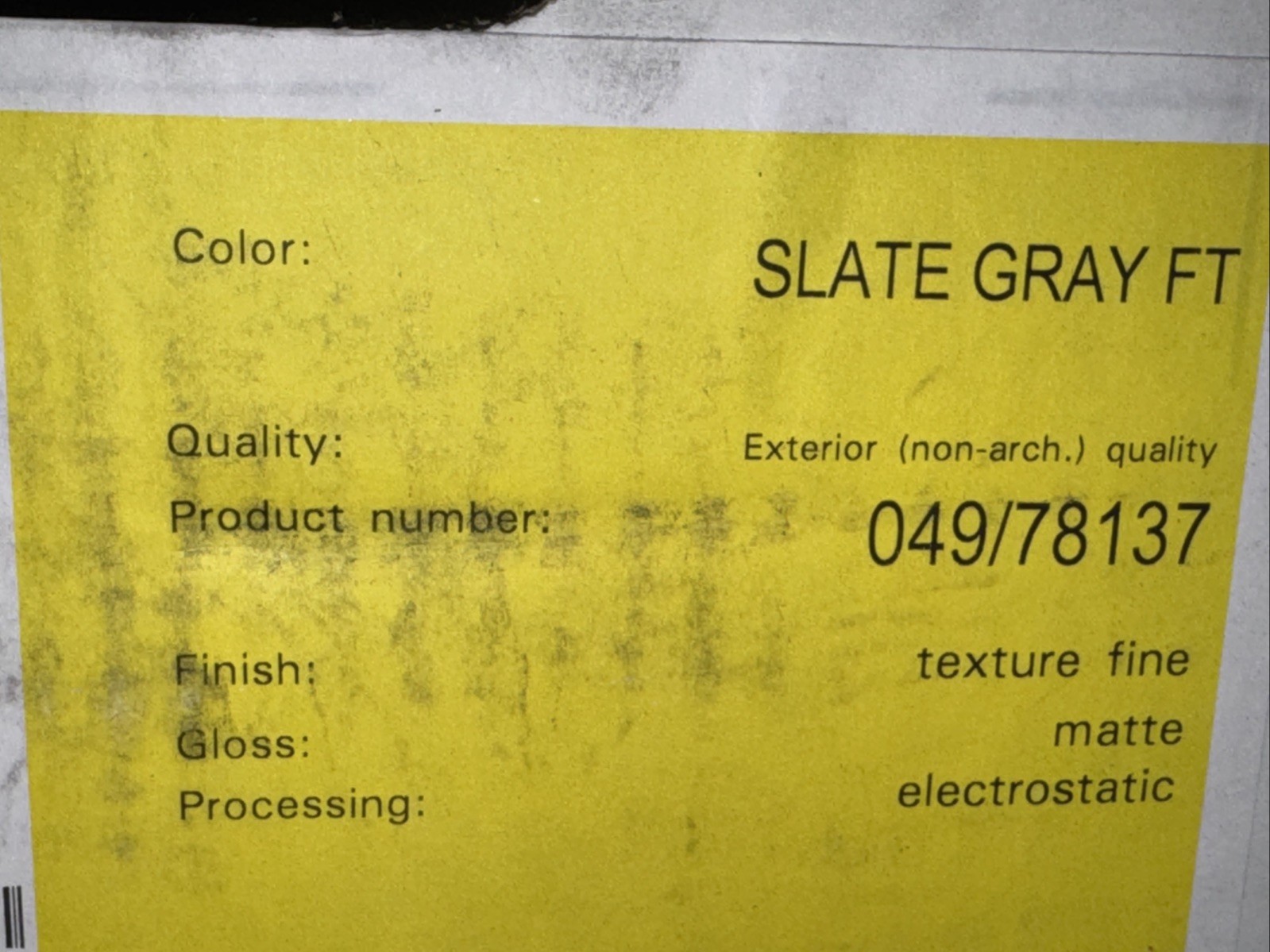 Tiger Drylac Powder Coating Slate Grey FT Matte Electrostatic 44 Pound