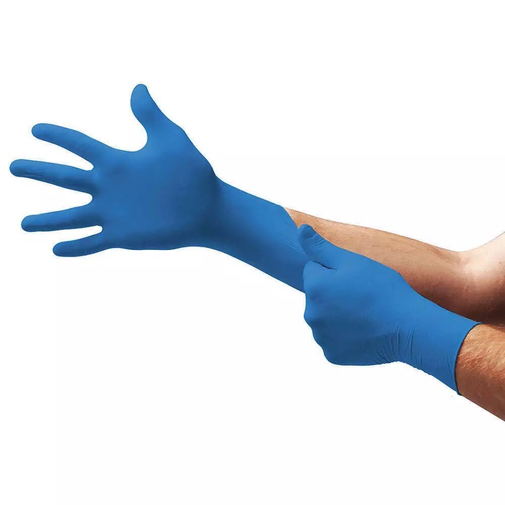 BLUE Nitrile Exam Glove 4 Mil Latex&Powder Free S/M/ L/ XL Size 1000 Pcs Gloves