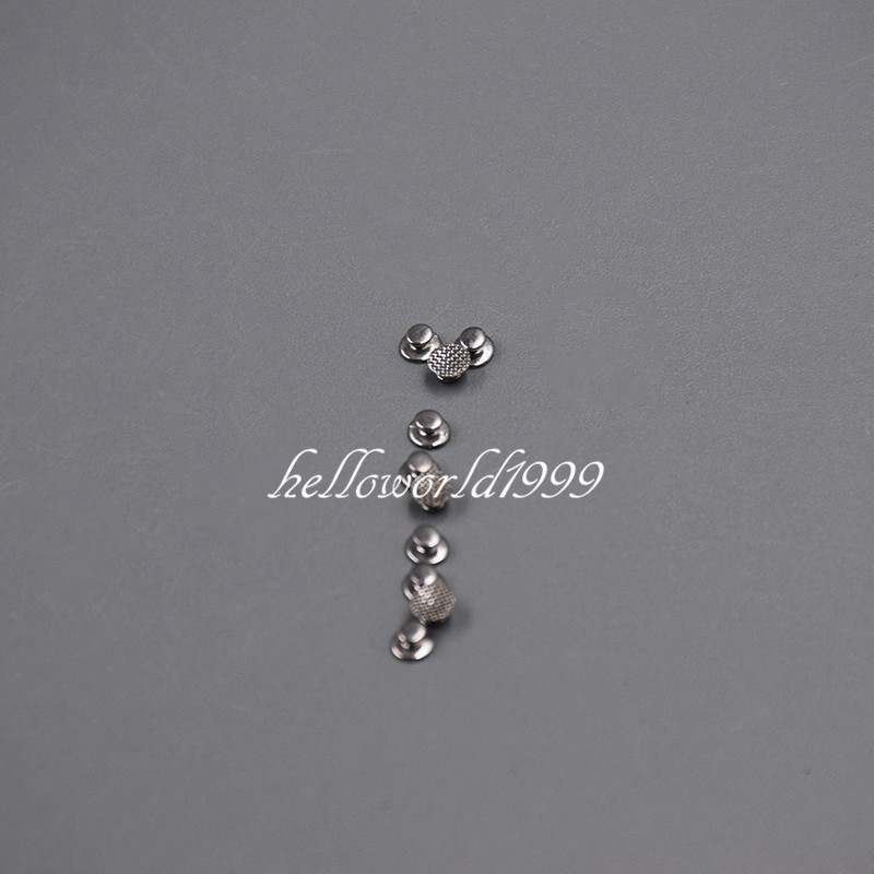 100 Pcs/10packs Dental Orthodontic Lingual Buttons Bondable Round Base Mesh
