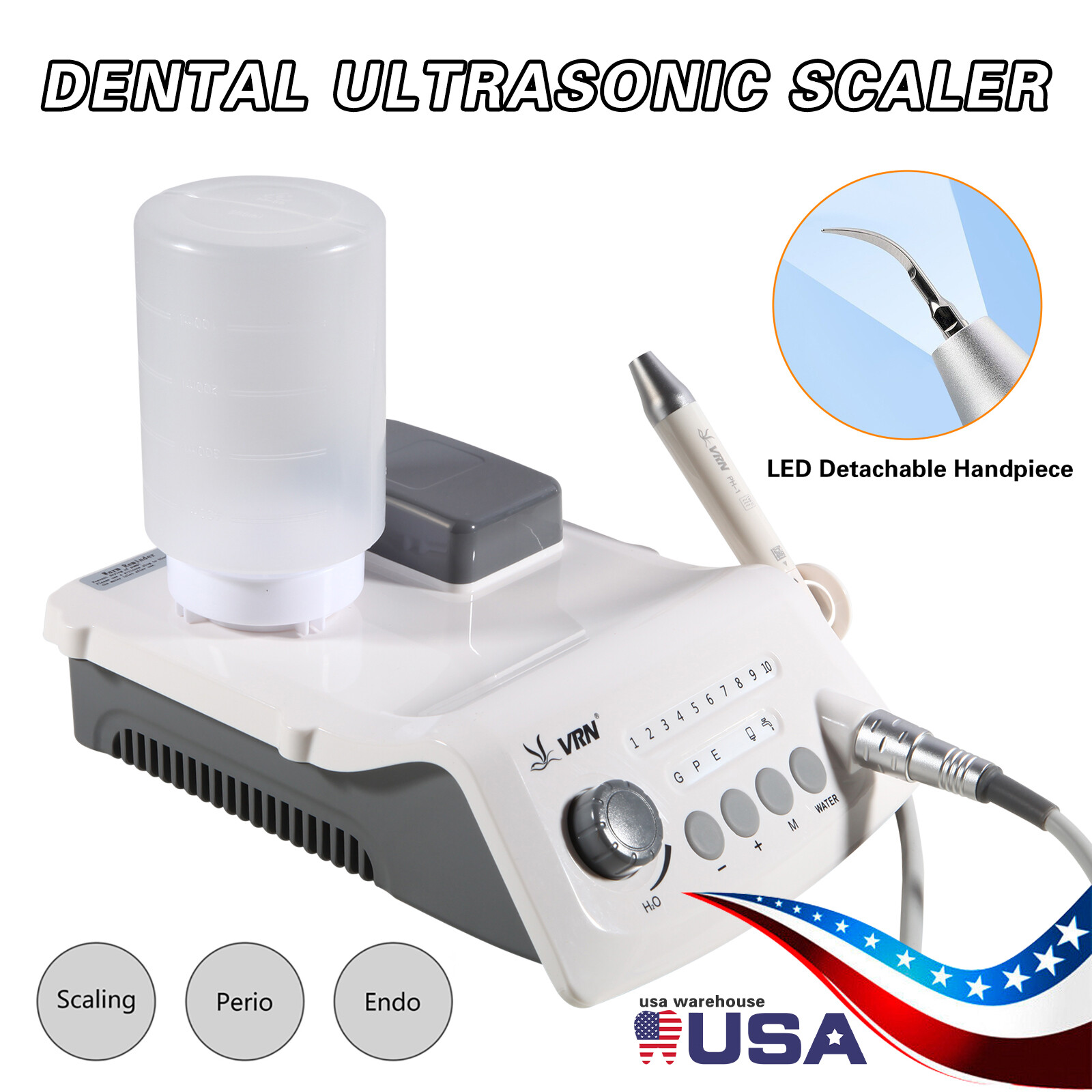 Auto Water Supply Dental Ultrasonic Piezo Scaler LED Handpiece Liquid Dosing sa