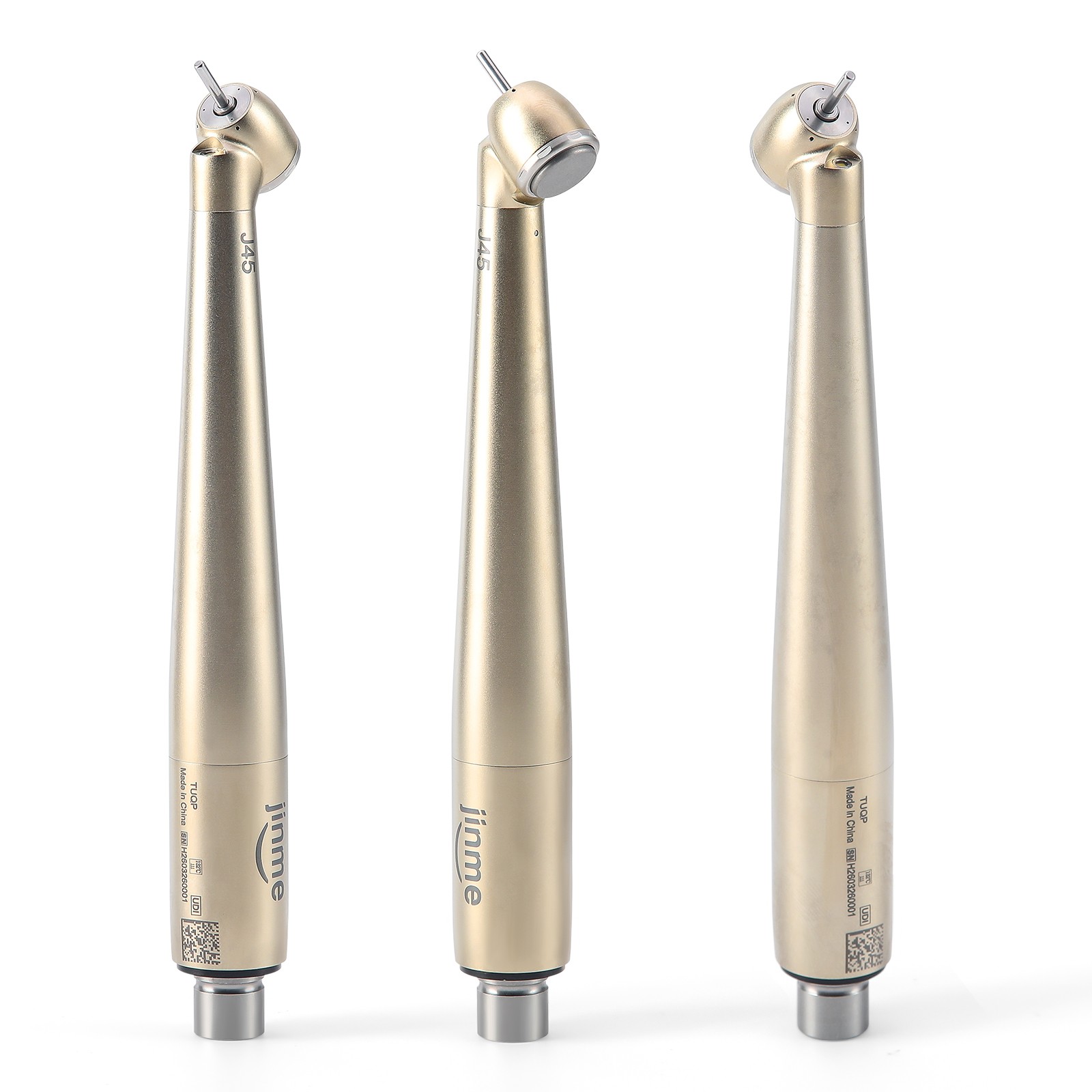 Jinme Dental 45° LED High Speed Dental Air Turbine Handpiece 4Hole Generator